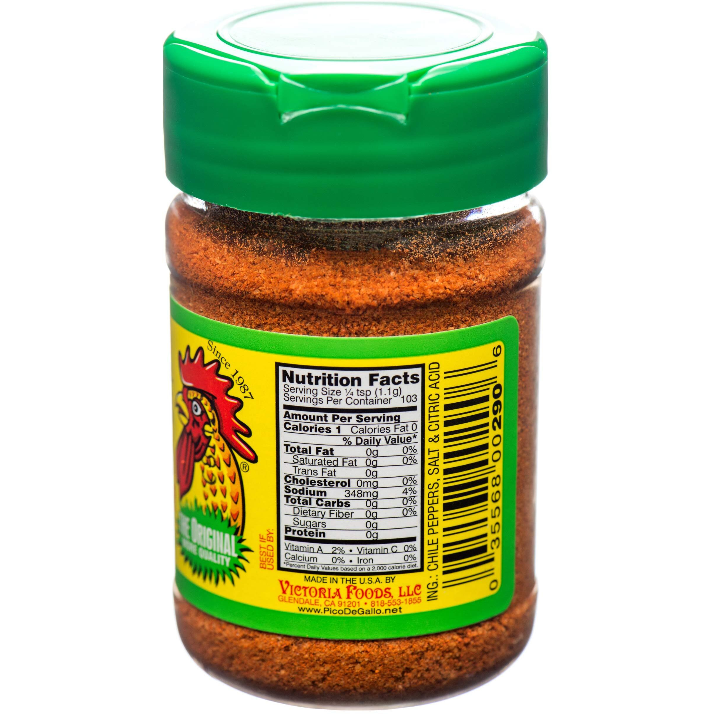 Pico De Gallo's Pico Limon Hot Chile, Salt & Lime Seasoning (2 X 4 Oz. Shakers)