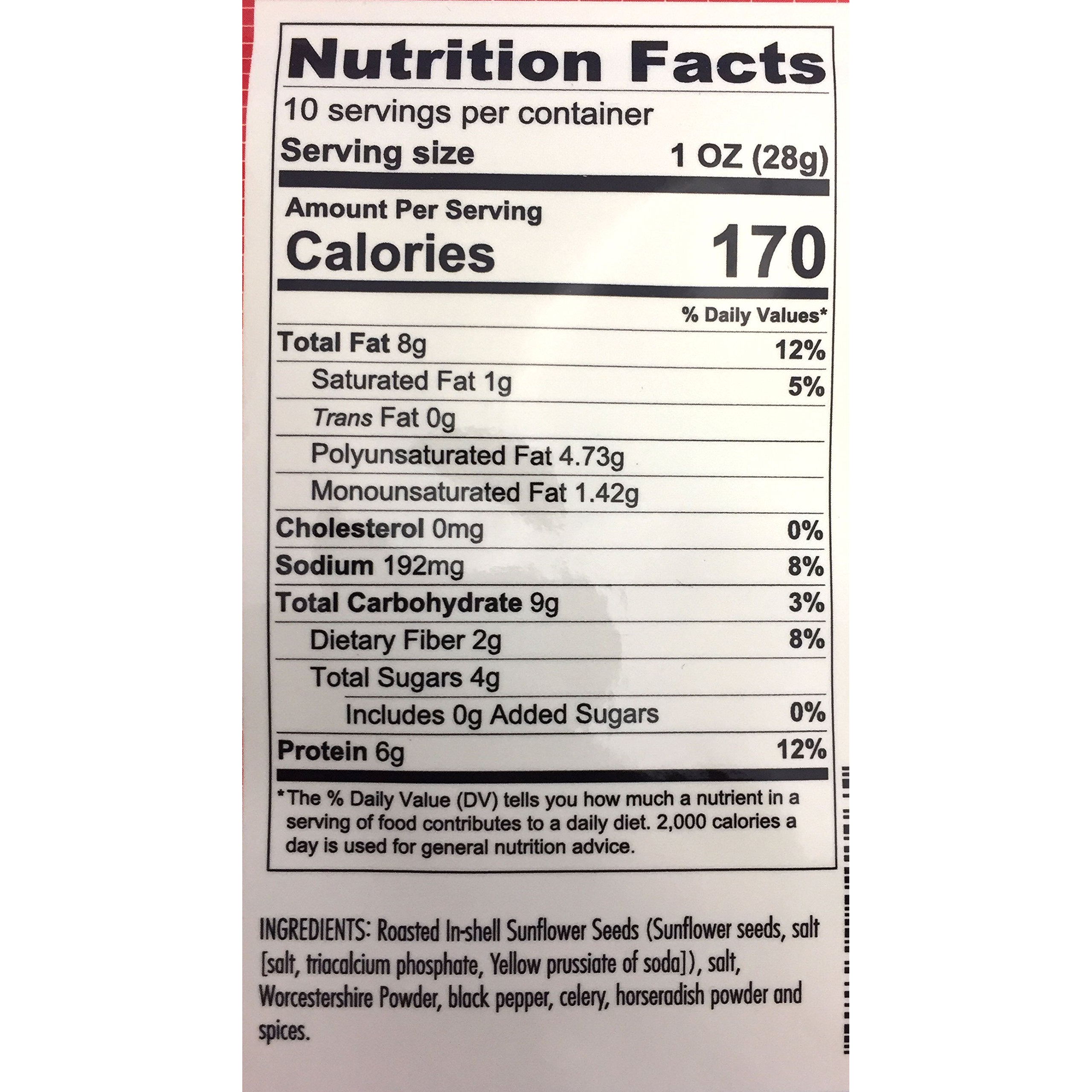 Bricktown Goods Bloody Mary Flavored Sunflower Seeds - Boldly Seasoned And Roasted In-Shell Sunflower Seeds - 8 Oz Total