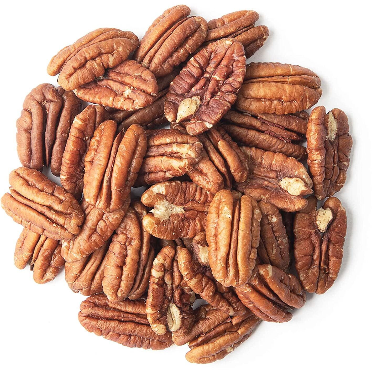 Food To Live - Pecan Halves, 1 Pound Raw Pecan Nuts, Large Size, Unsalted, Unsweetened, Vegan, Kosher, Shelled, Bulk. Good Source Of Magnesium, Calcium. Great For Pecan Pie.