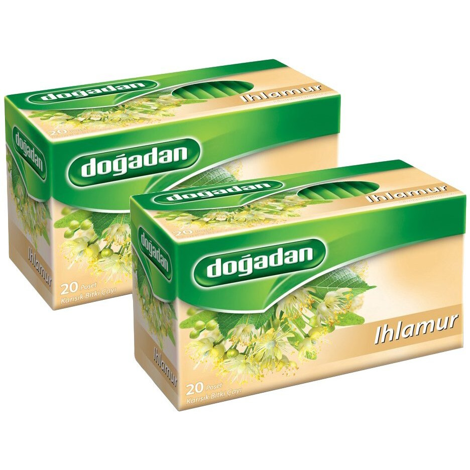 Dogadan Ihlamur (Linden Herbal Tea) 20 Tea Bags, Pack Of 2