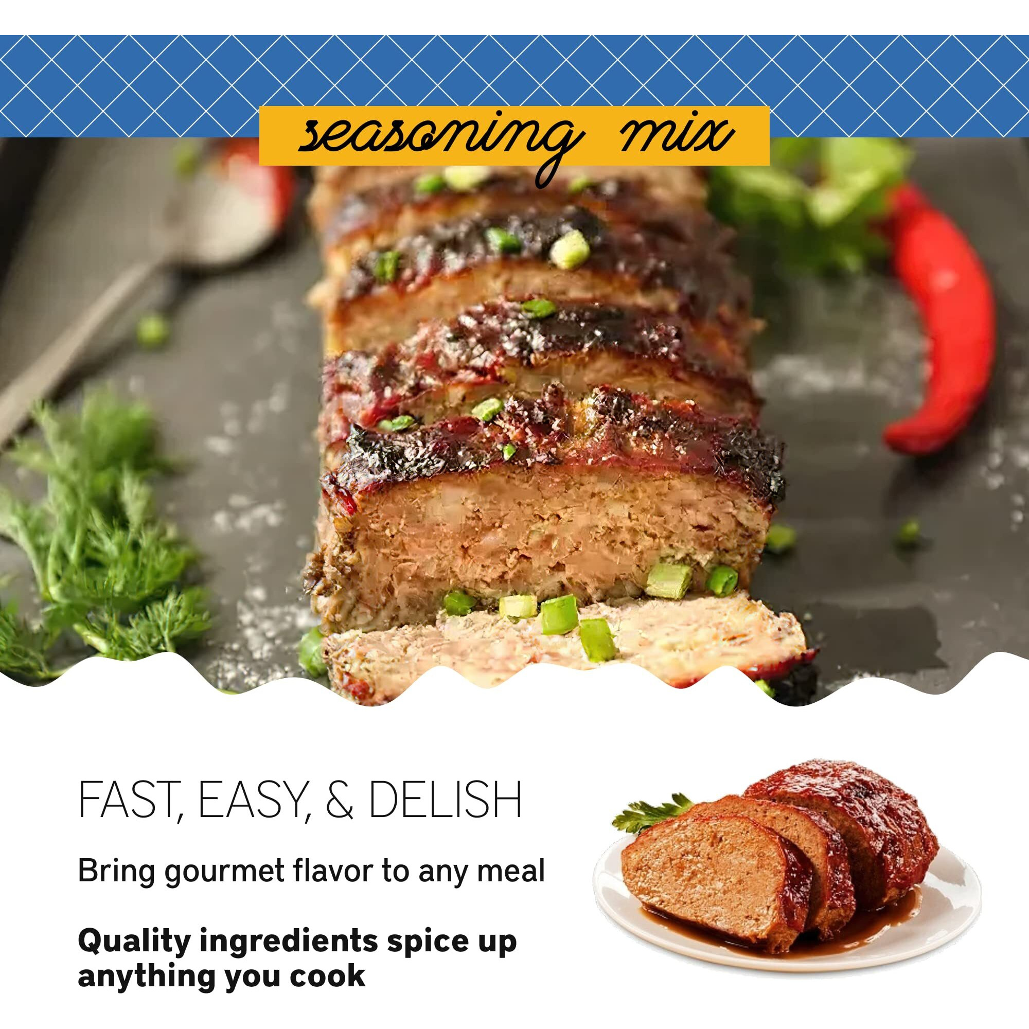 Southern Living Meatloaf Seasoning Mix, Meatloaf Seasoning & Spice For Family Dinner Recipes, 2.48 Oz.