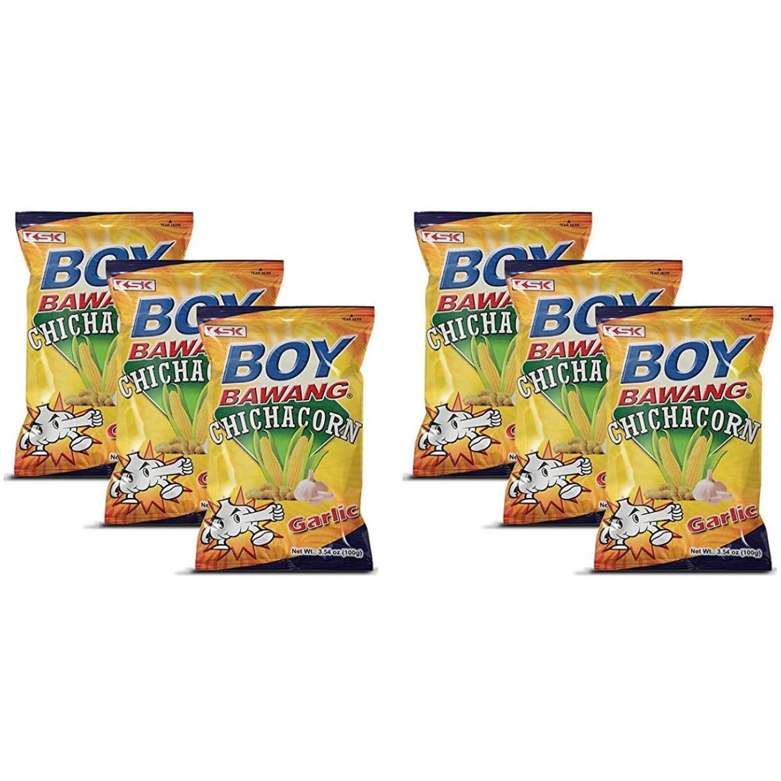Boy Bawang Chicharon Garlic Flavor Snack (6 Pack, Total Of 21.24Oz)