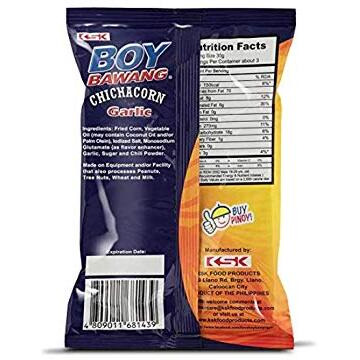 Boy Bawang Chicharon Garlic Flavor Snack (6 Pack, Total Of 21.24Oz)