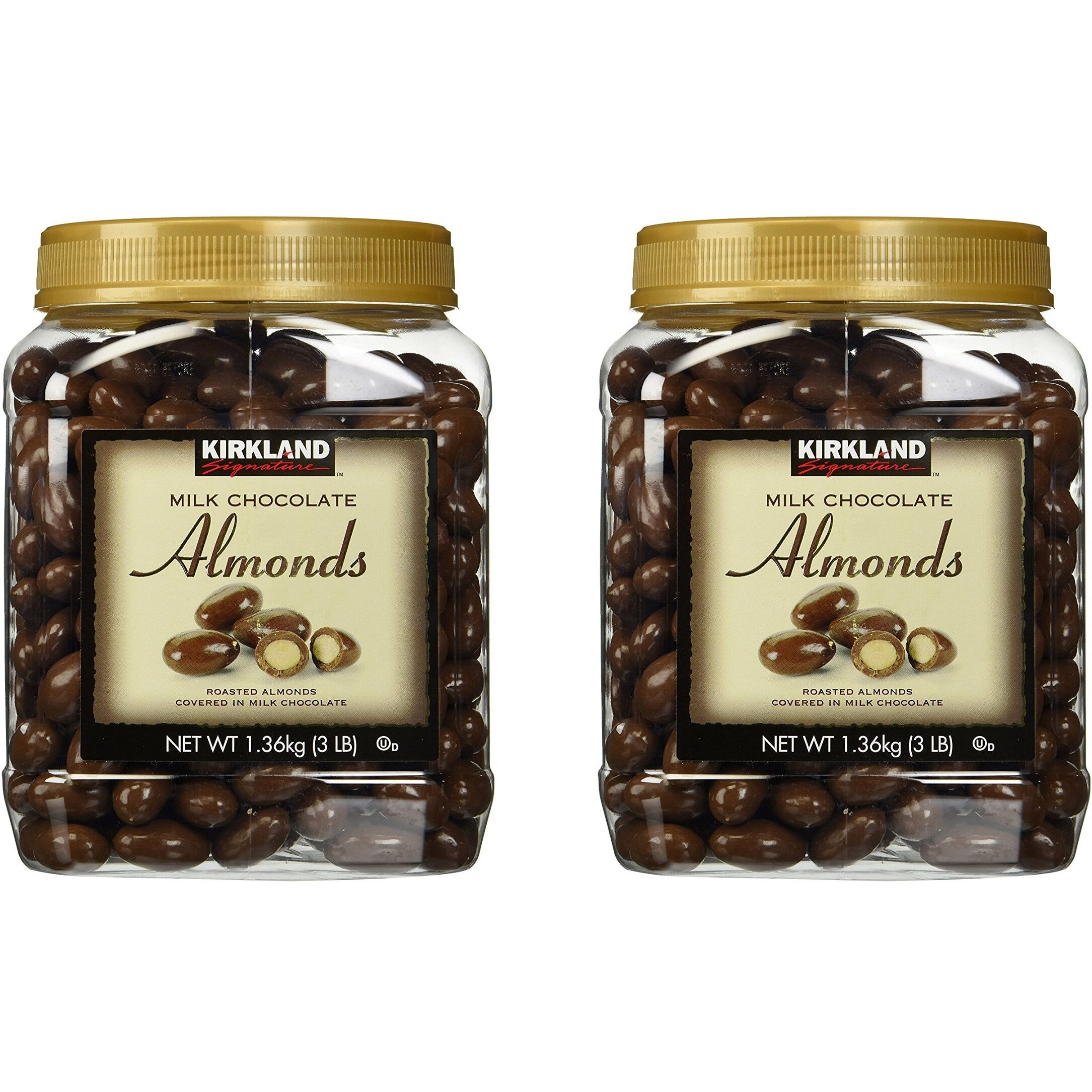 Kirkland Signature Chocolate Covered Almonds 3 Lbs - 2 Pack