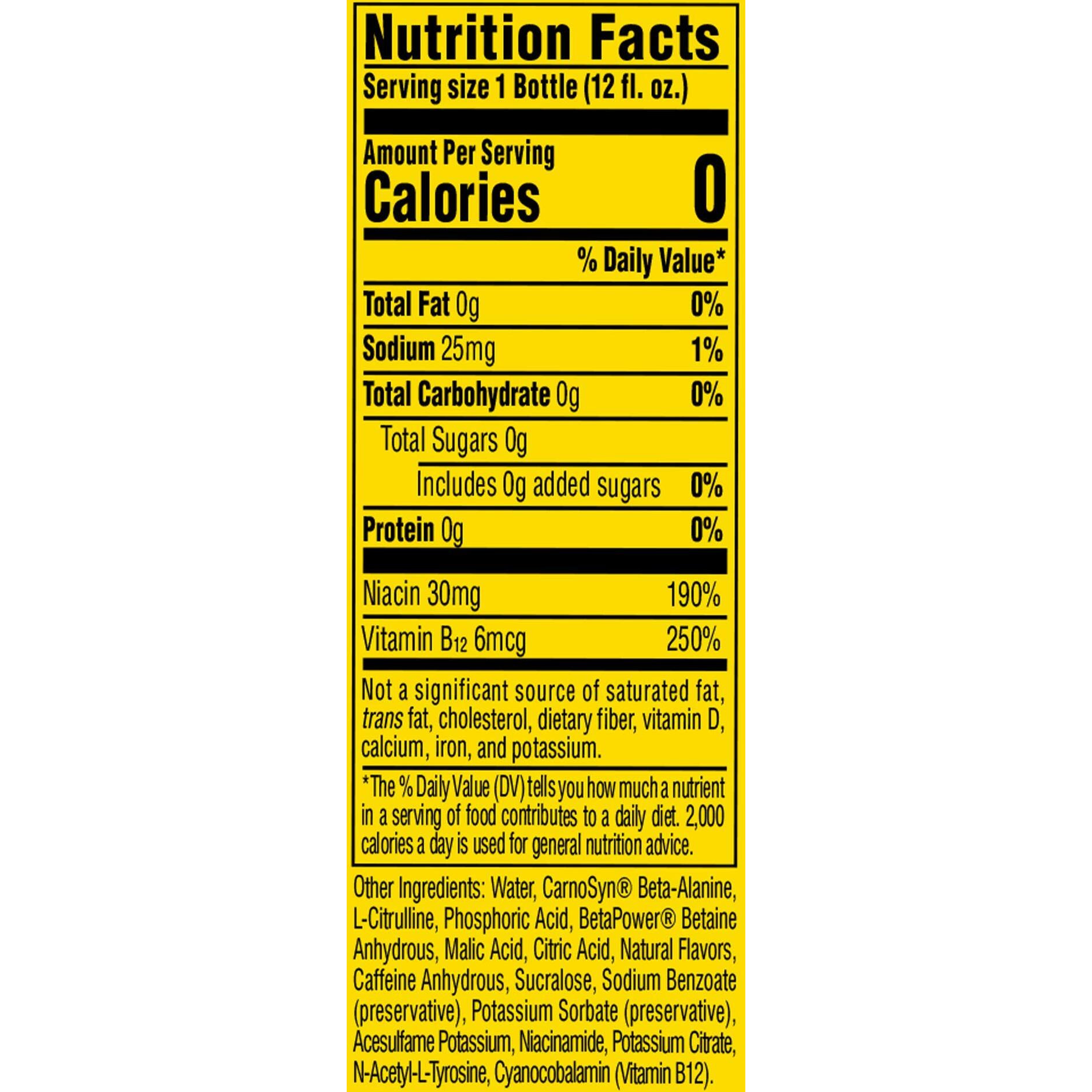 C4 Energy Non-Carbonated Zero Sugar, Pre Workout Drink + Beta Alanine, Orange Slice, 12 Fl Oz, Pack Of 12