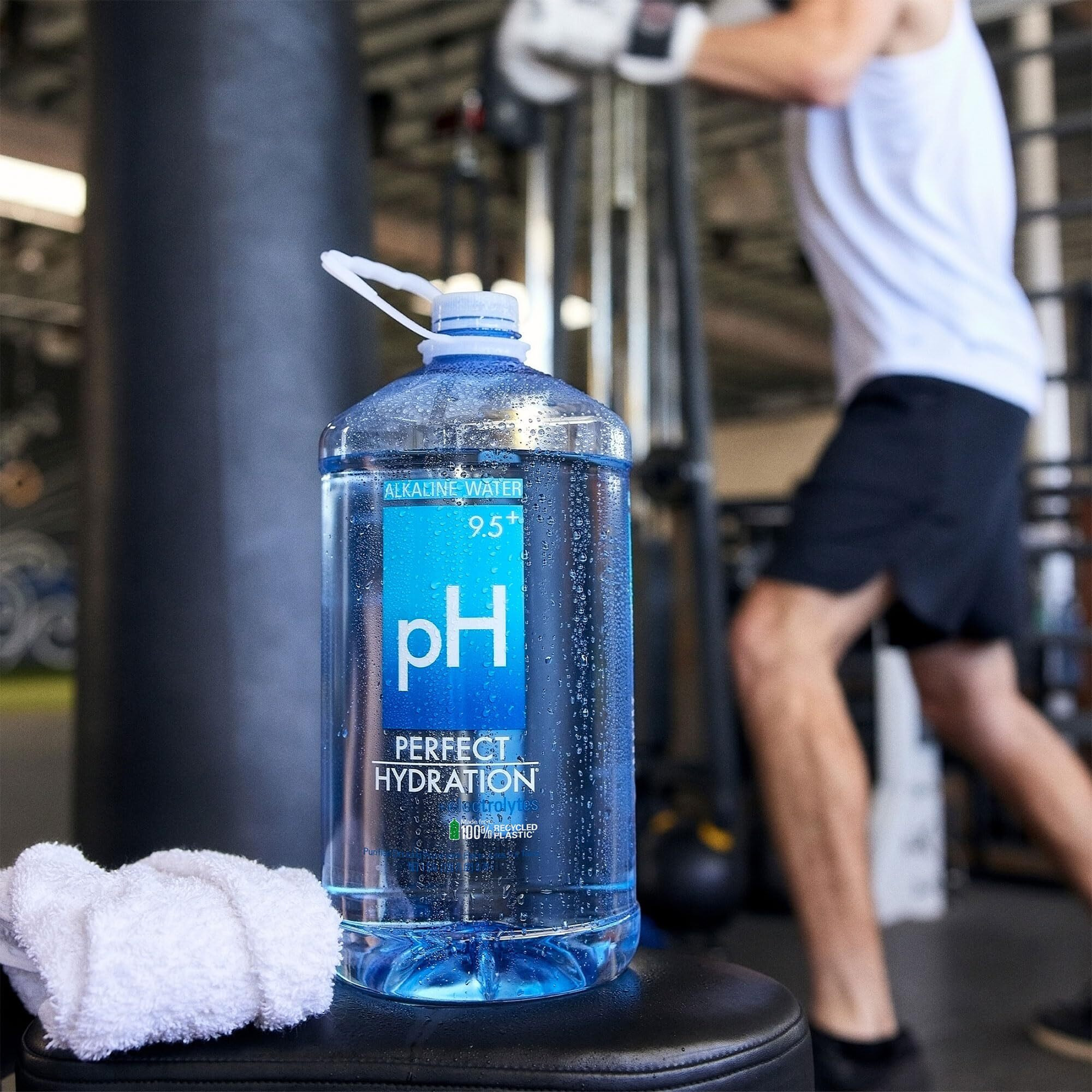 Perfect Hydration 9.5+ Ph Alkaline Drinking Water, Electrolyte Minerals For Taste, 1 Gallon (128 Fl Oz) Jug, Case Of 4