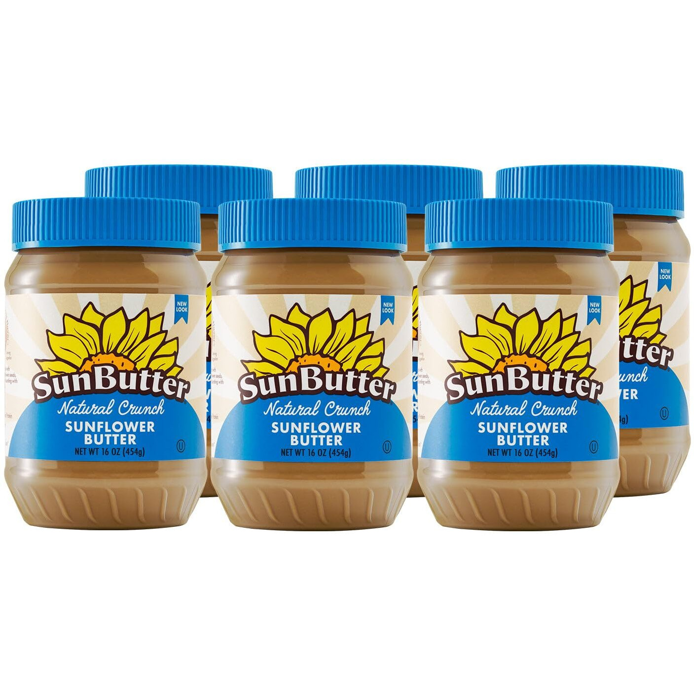Sunbutter Natural Crunch Sunflower Butter, 16 Oz (Pack Of 3)