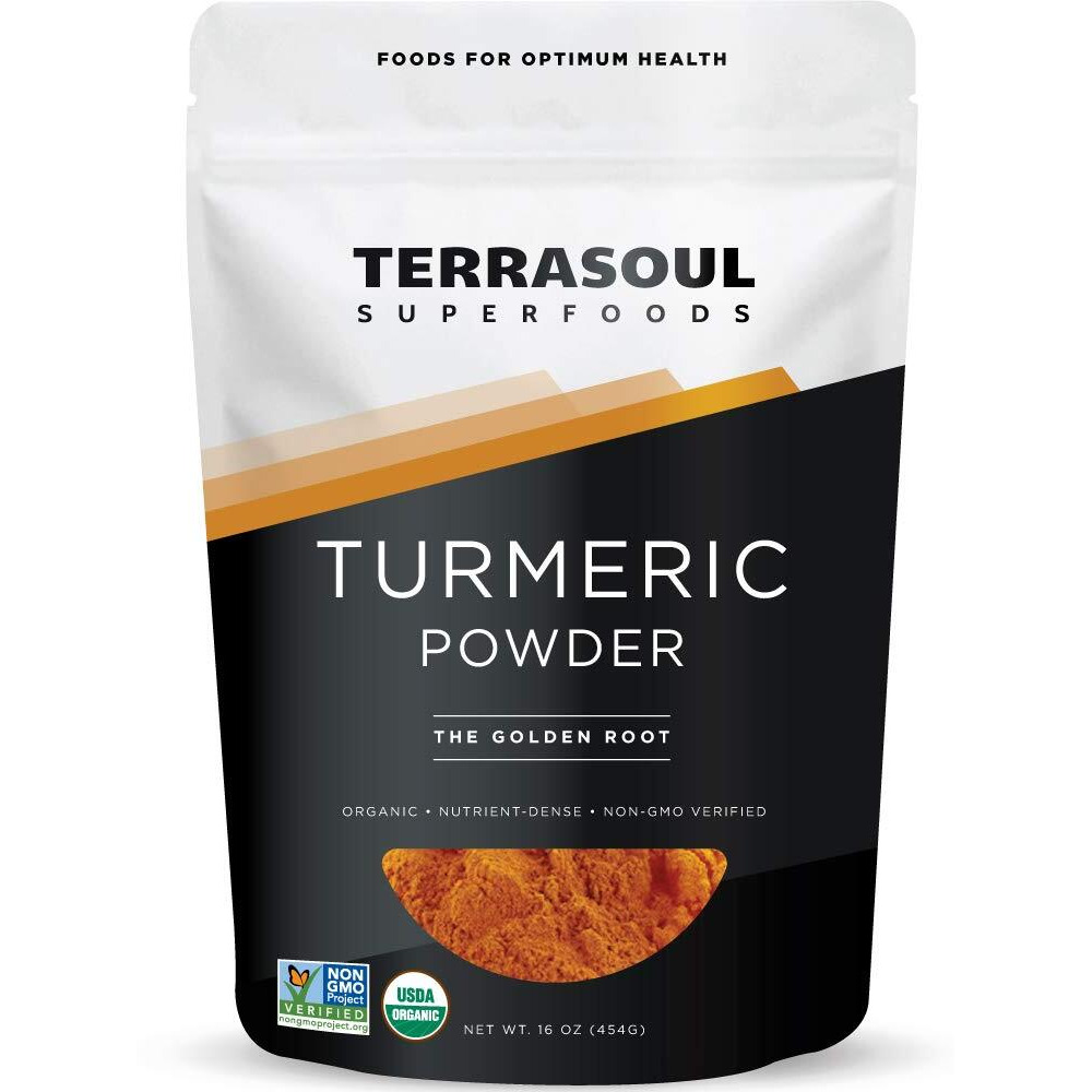 Terrasoul Superfoods Organic Turmeric Powder, 16 Oz  Curcumin - Lab Tested For Purity - Premium Quality - Great For Inflammation