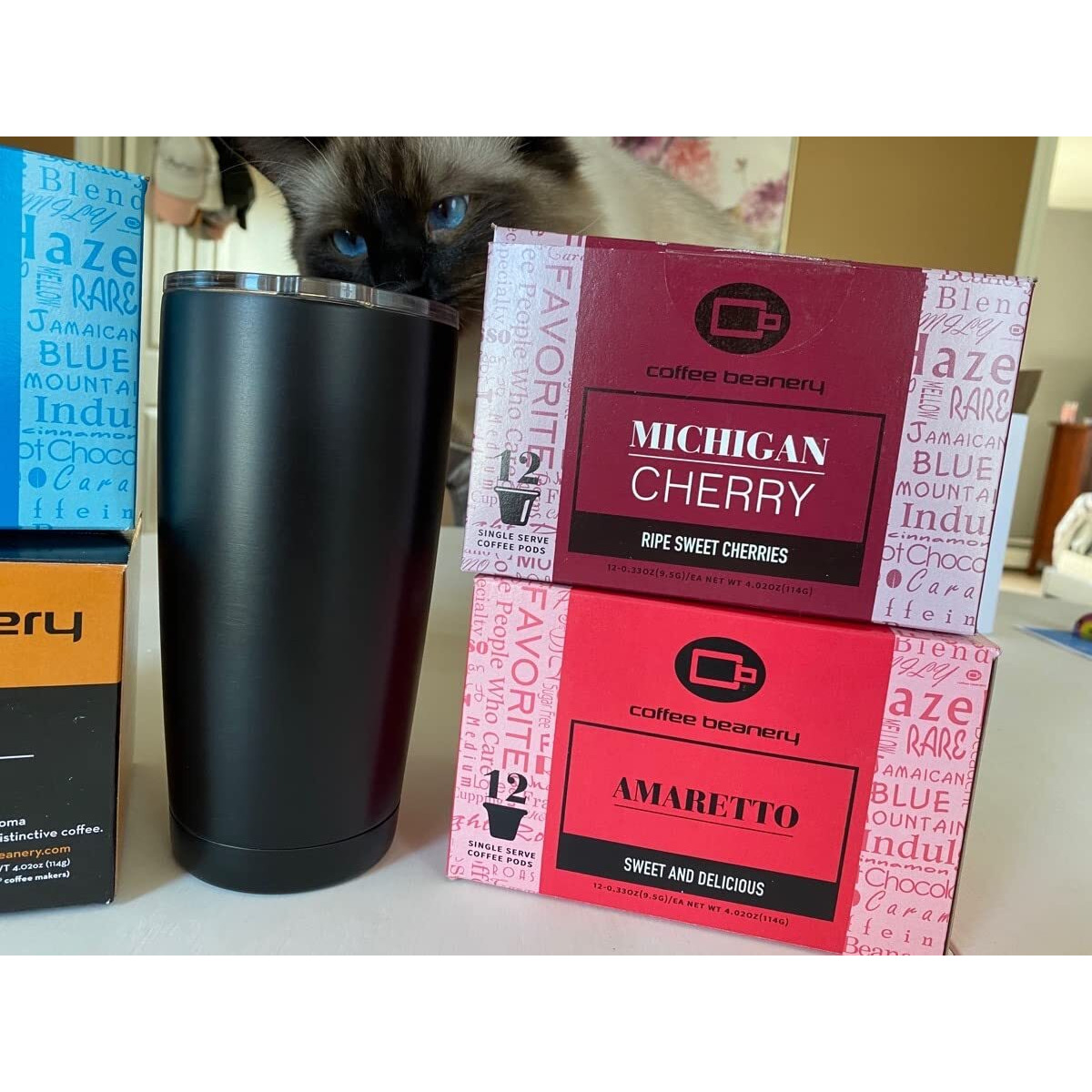 Michigan Cherry Coffee Pods By Coffee Beanery | 12Ct Flavored Coffee Pods Medium Roast Coffee Pods| 100% Specialty Arabica Coffee| Gourmet Coffee Pods