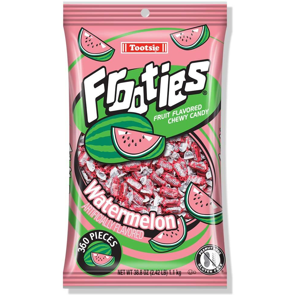 Watermelon Frooties - Tootsie Roll Chewy Candy - 360 Piece Count, 38.8 Oz Bag