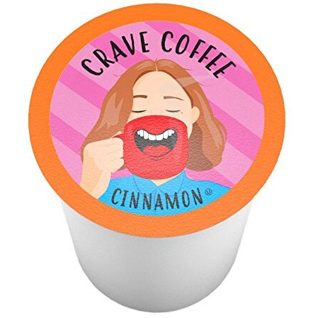 Crave Beverages Flavored Pods Compatible With 2 K-Cup Brewers, Cinnamon, 40 Count