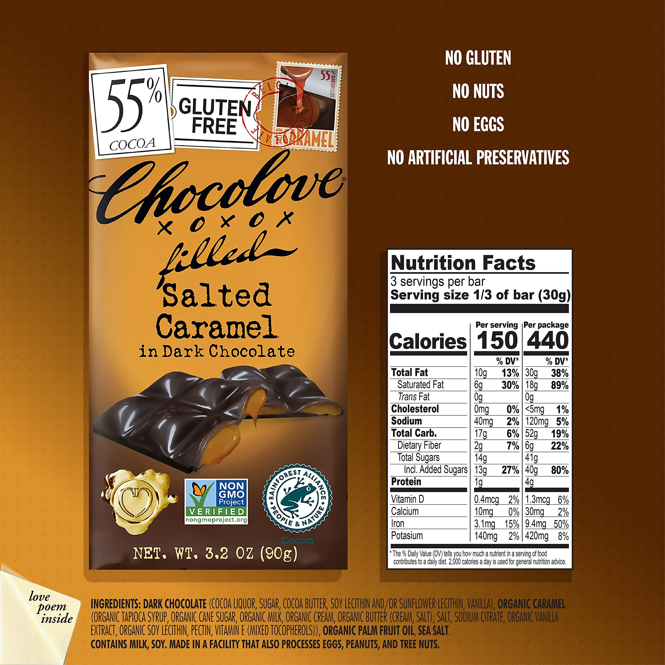 Chocolove Salted Caramel In Dark Chocolate 3.2Oz