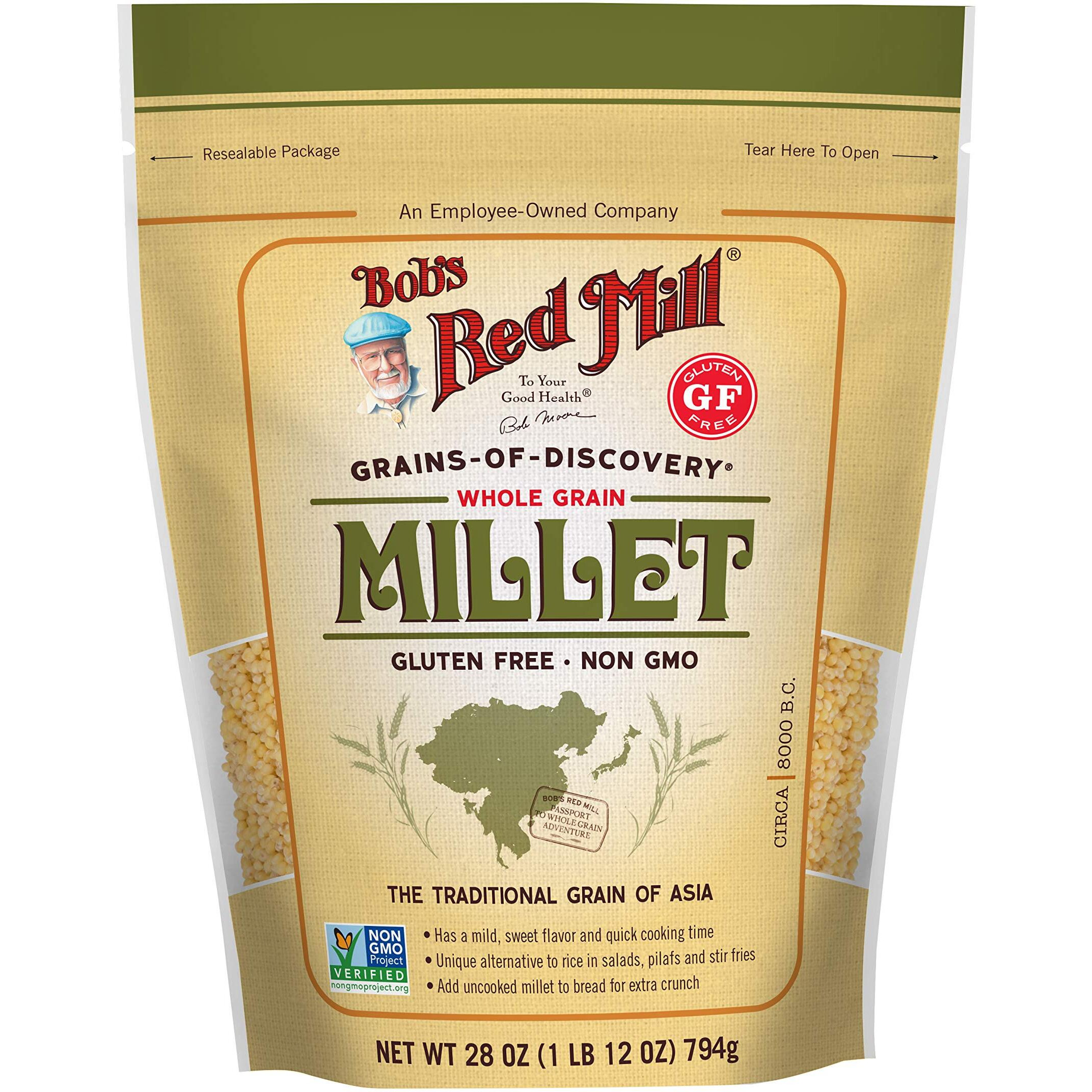 Bob's Red Mill Whole Grain Millet, 28-Ounce (Pack Of 4)