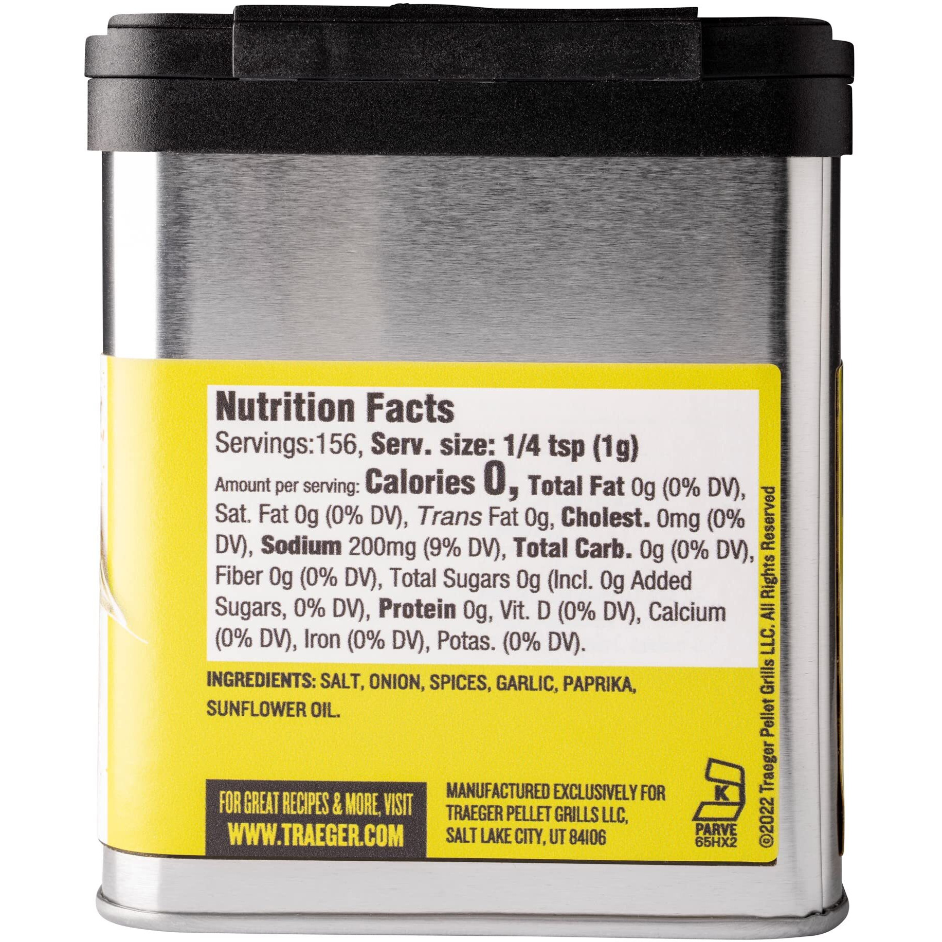 Traeger Grills Spc176 Fin And Feather Rub With Garlic, Onion, & Paprika
