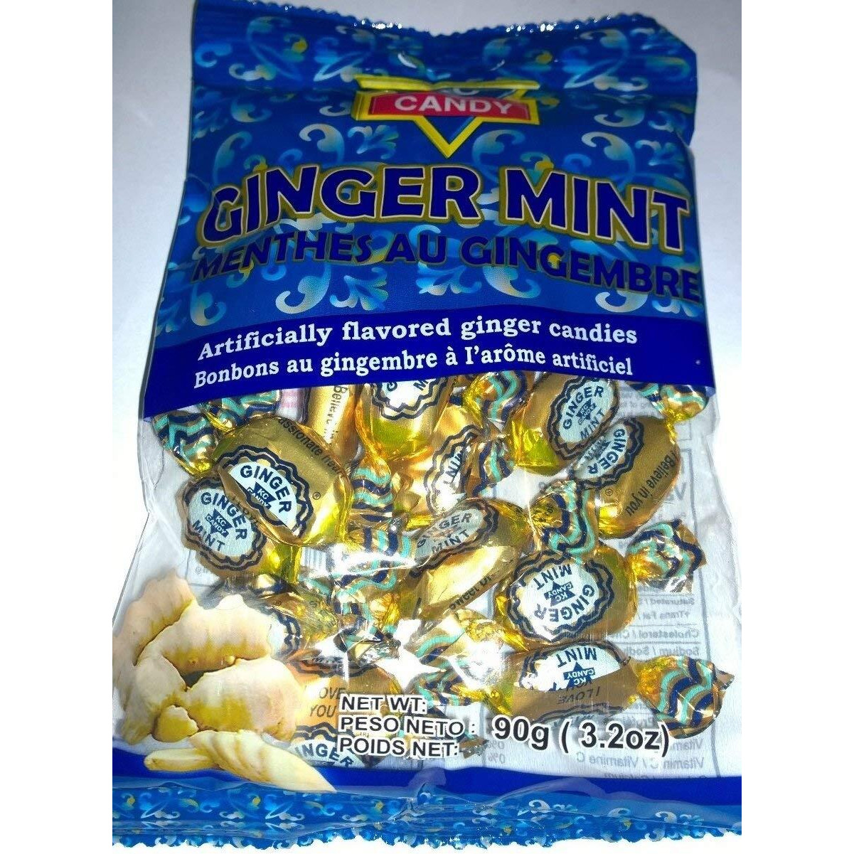 Kc Ginger Mints 1 Lb Pack