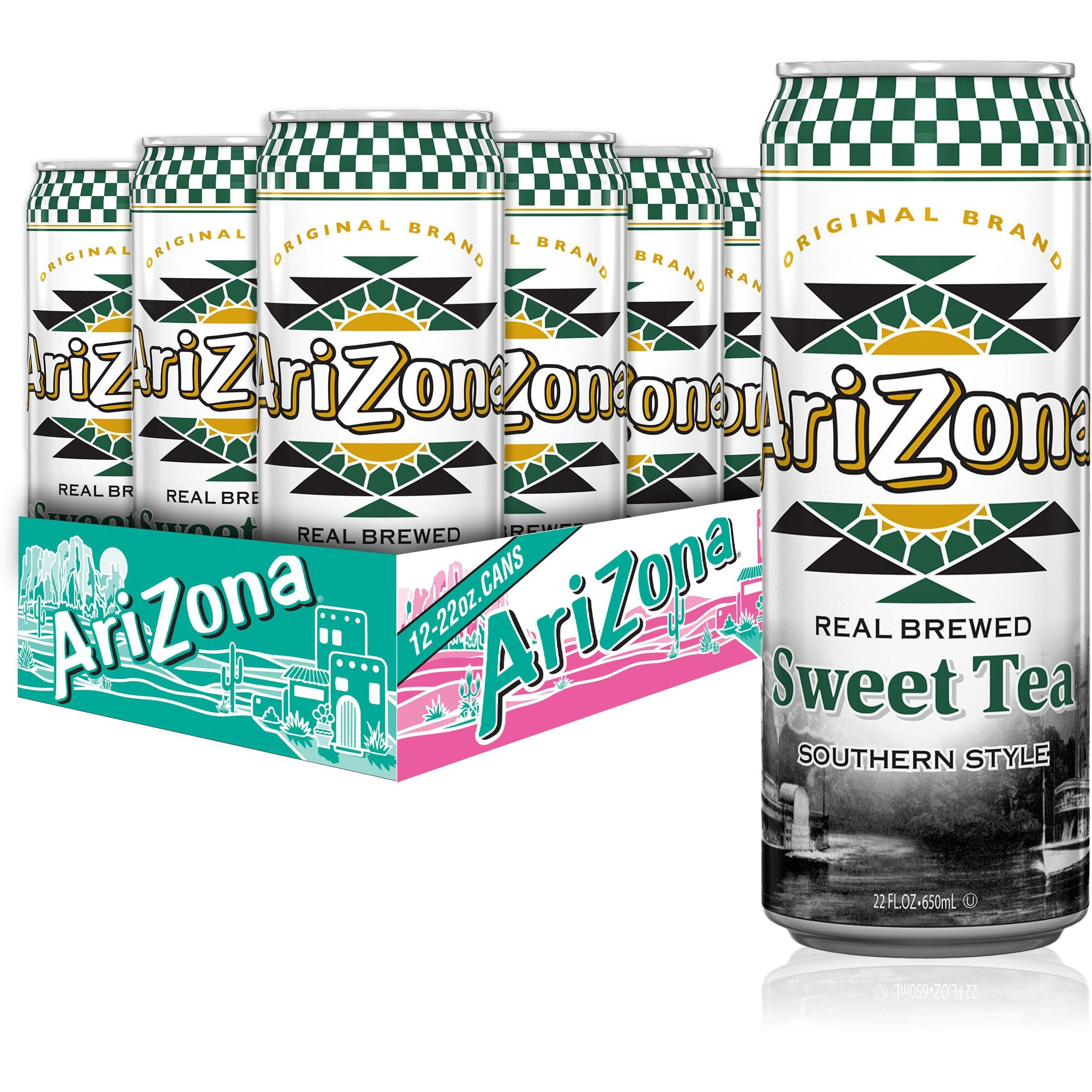 Arizona Sweet Tea - Big Can, 22 Fl Oz (Pack Of 12)