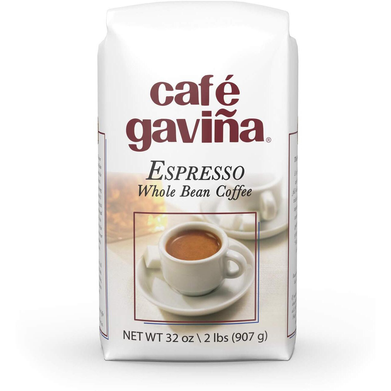 Caf   Gavia Espresso, Whole Bean Dark Roast Coffee, 32 Oz Bag