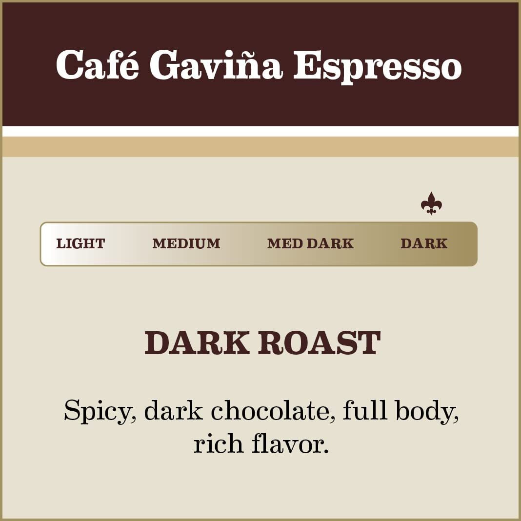 Caf   Gavia Espresso, Whole Bean Dark Roast Coffee, 32 Oz Bag