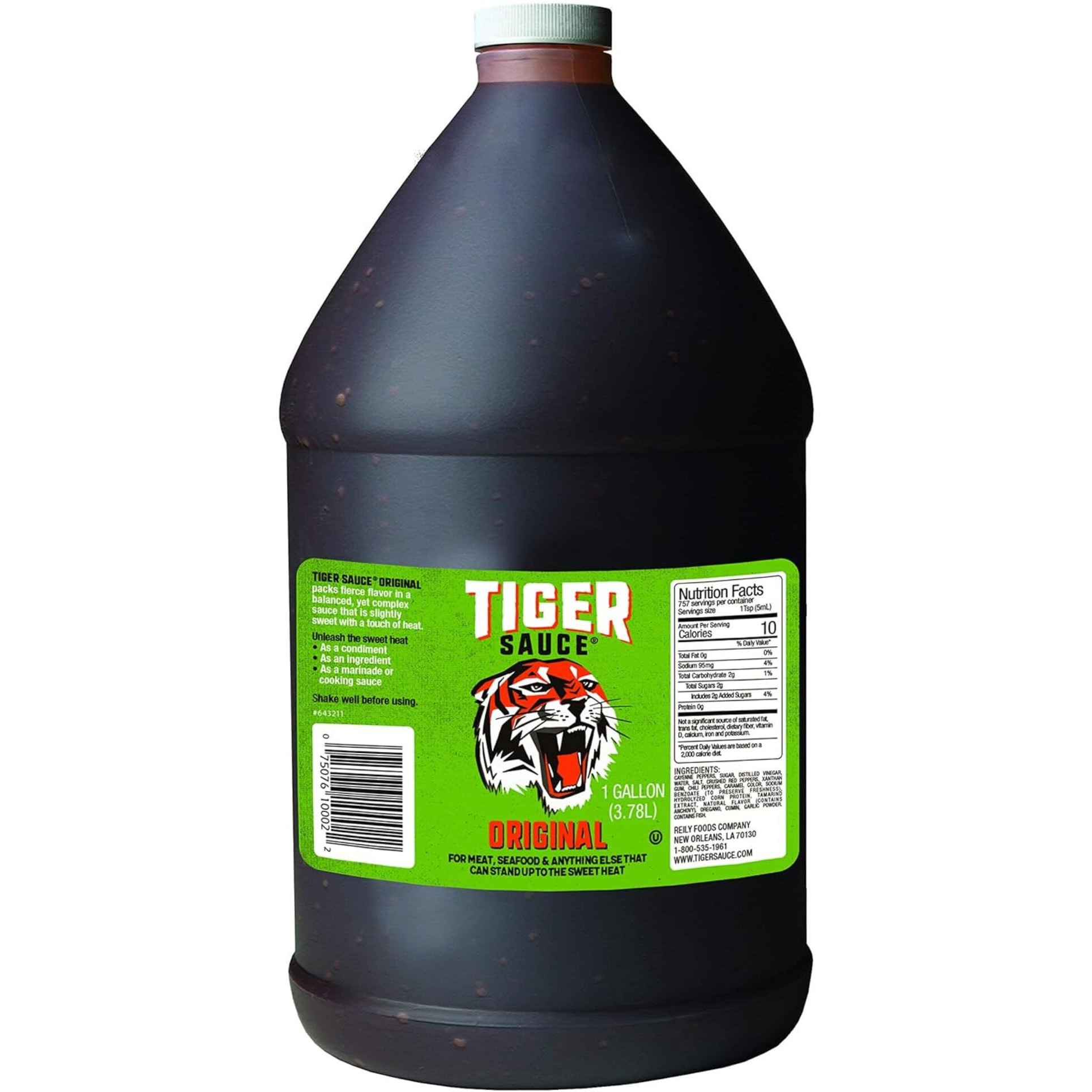 Tiger Sauce Original Hot Sauce, 1 Gallon Jug (Pack Of 1)