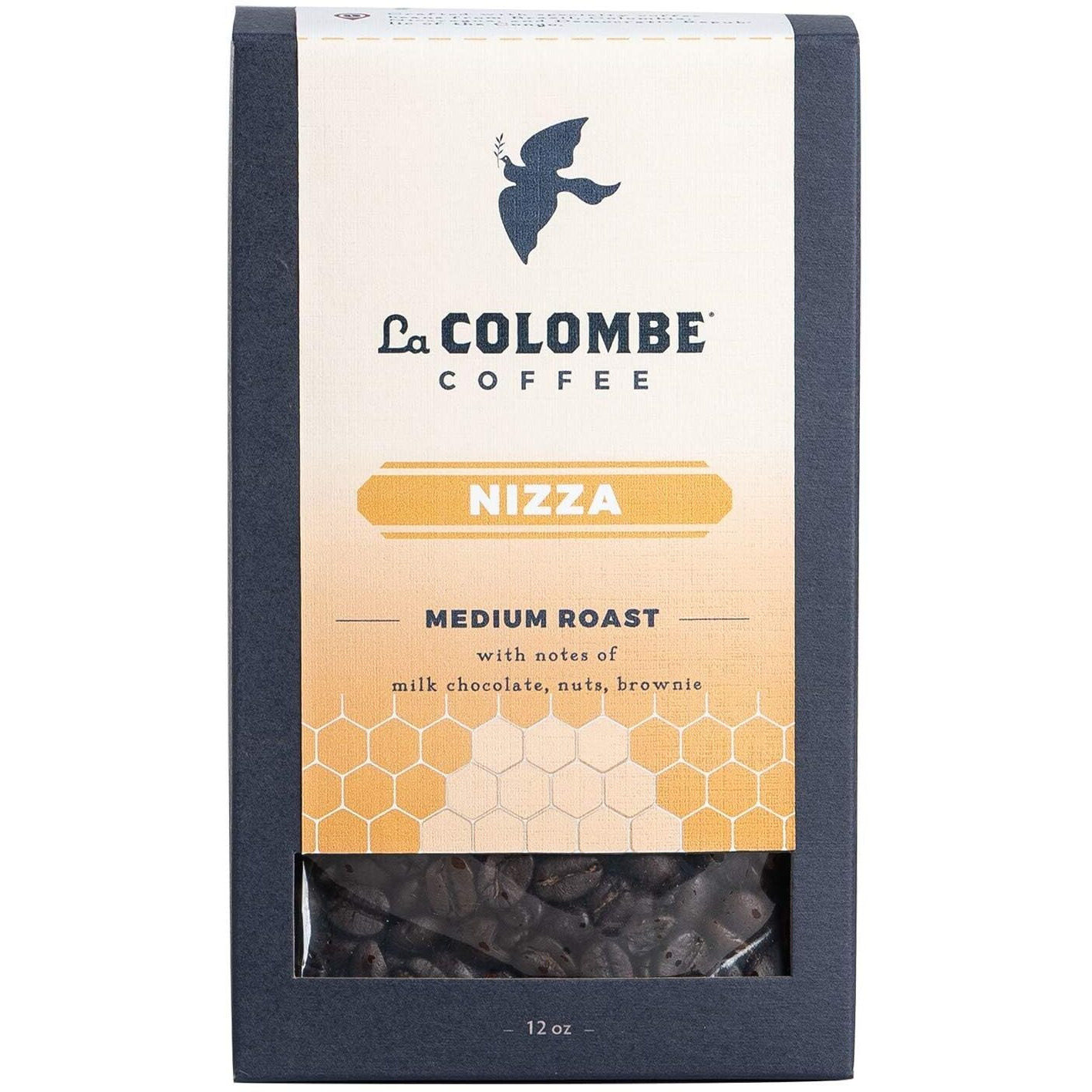 La Colombe Nizza Medium Roast Whole Bean Coffee - 12 Ounce, 4 Pack - Notes Of Milk Chocolate, Nuts & Browniewith A Honey-Sweet Roasted Nuttiness