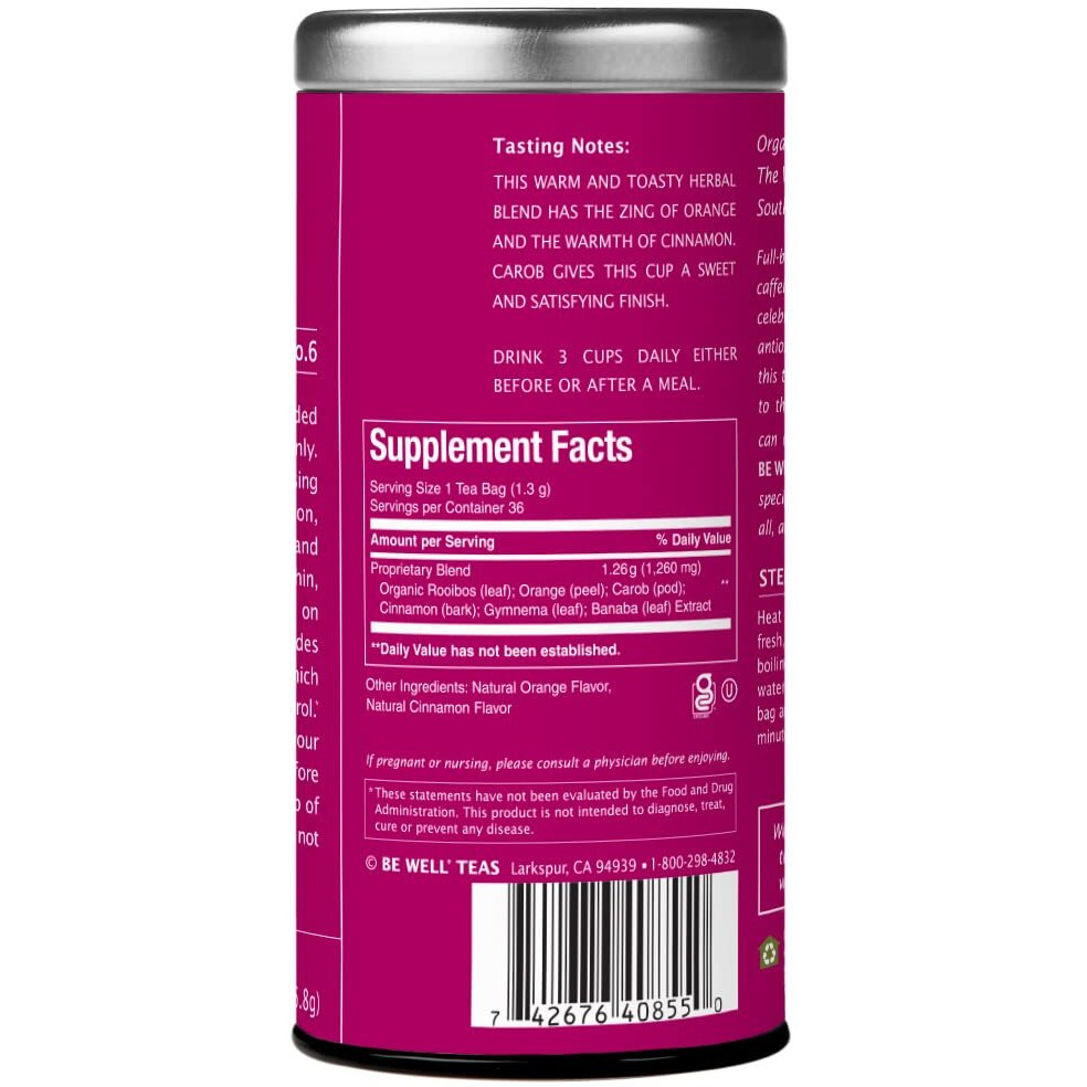 The Republic Of Tea - Flavorful Weight Control Herbal Tea | Get Lost Number 6 Weight Control Herb Tea, No Caffeine | 1.65 Ounces, 36 Tea Bags