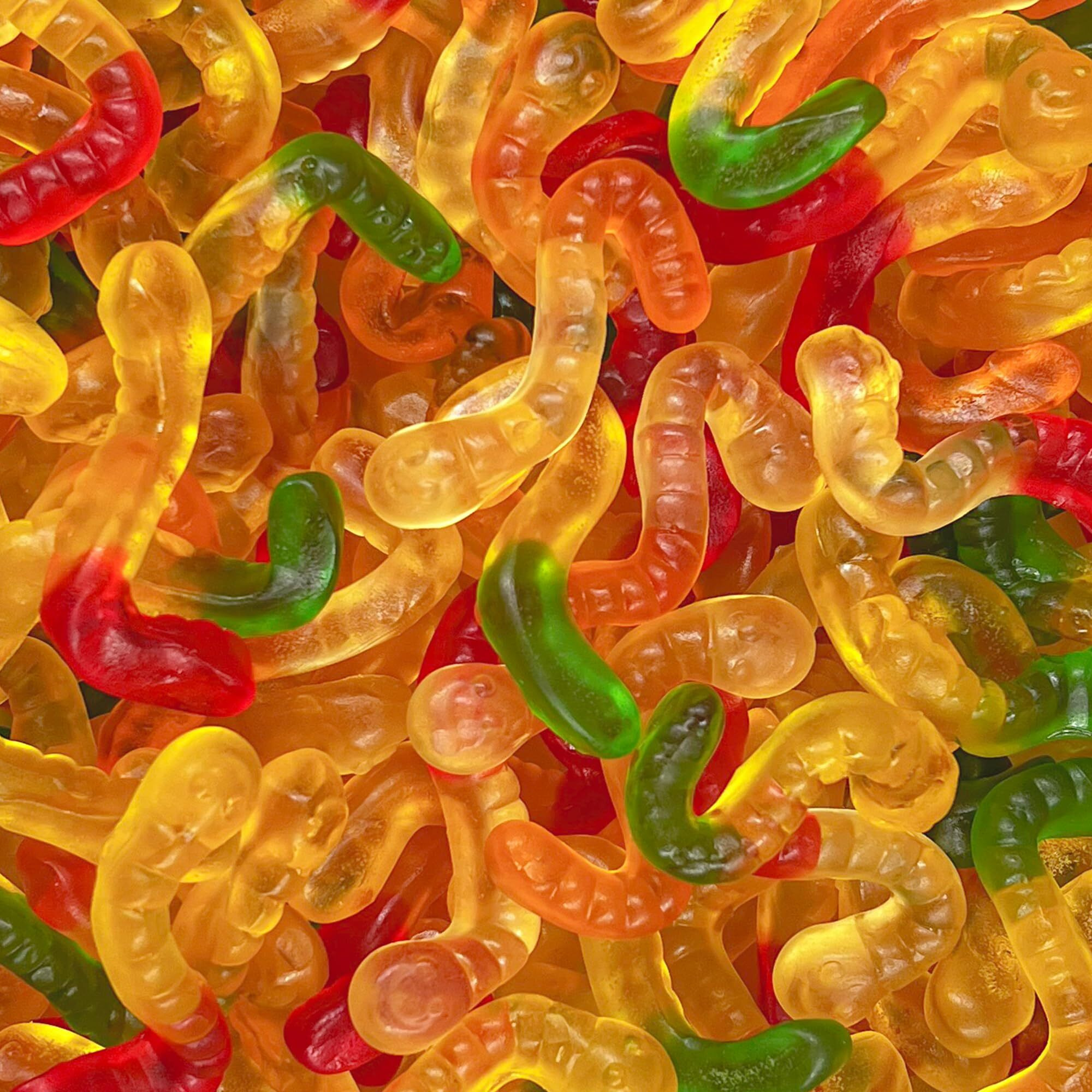 Candy Break Fruity & Sweet Gummy Worms 24 Oz Share Size Bag Pack Of 1 - Chewy Gummy Bulk Candy Pack - Snacks For Kids & Grown Ups