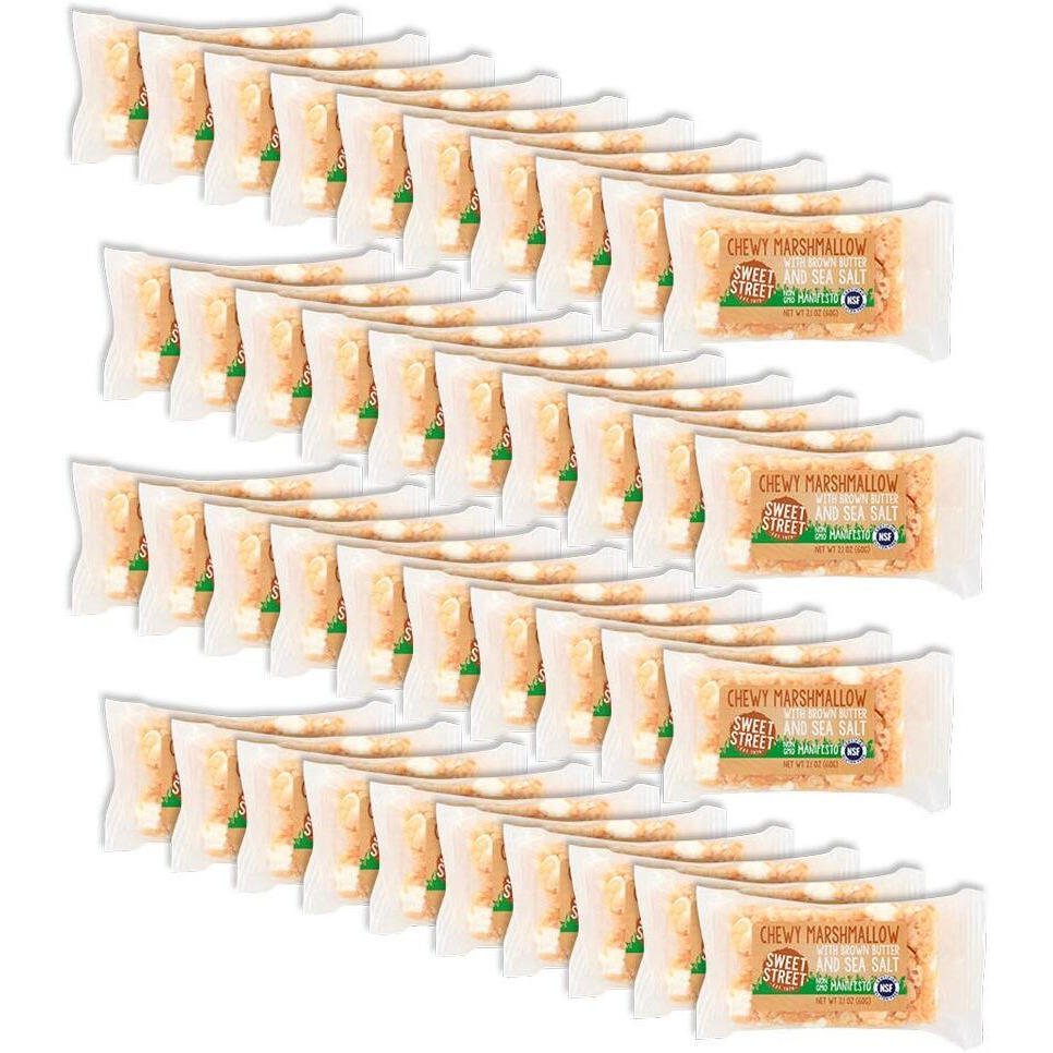 Sweet Street Certified Gluten Free Individually Wrapped Chewy Marshmallow With Brown Butter And Sea Salt 2.1 Ounce (Pack Of 40)