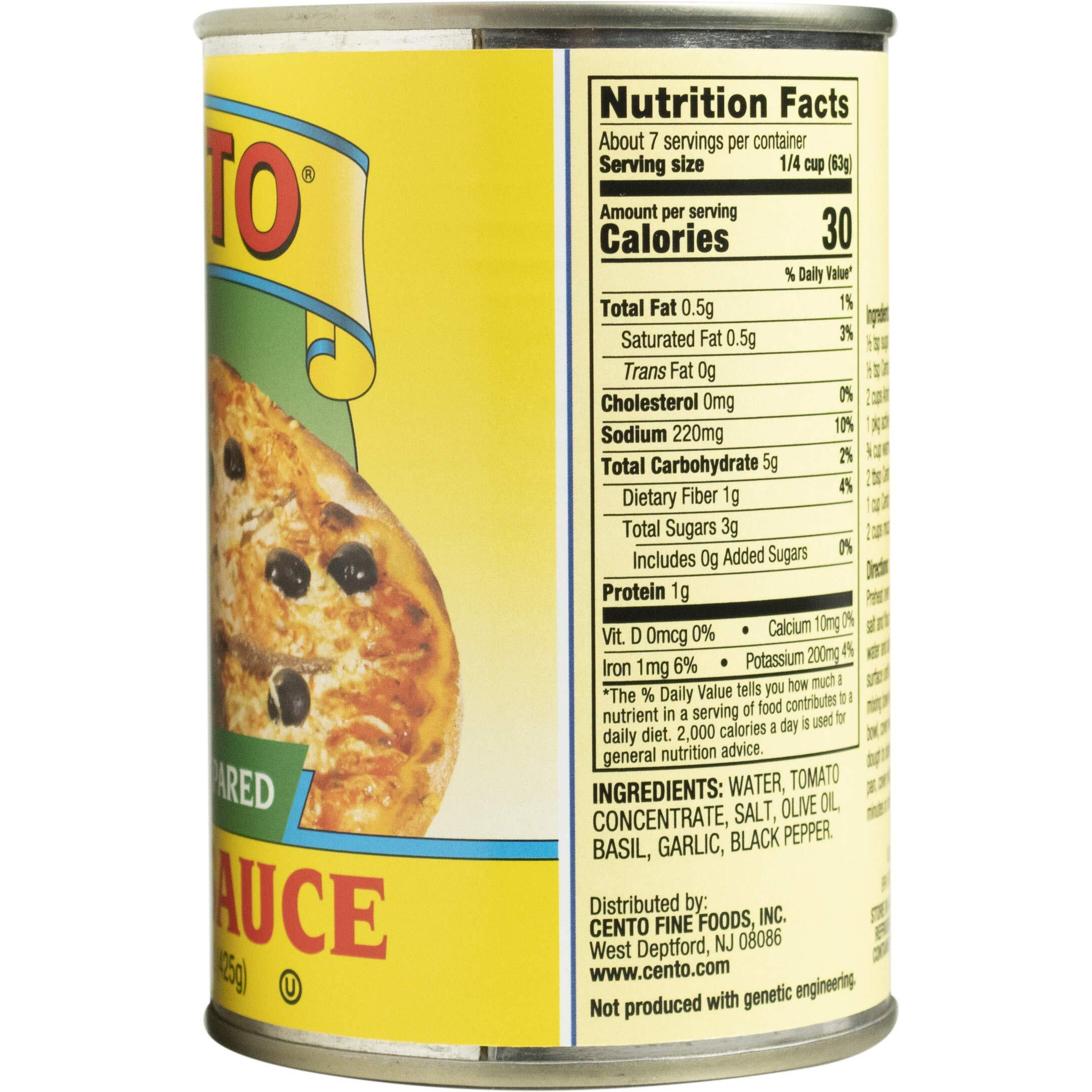 Cento Pizza Sauce, 15 Ounce Cans (Pack Of 12)