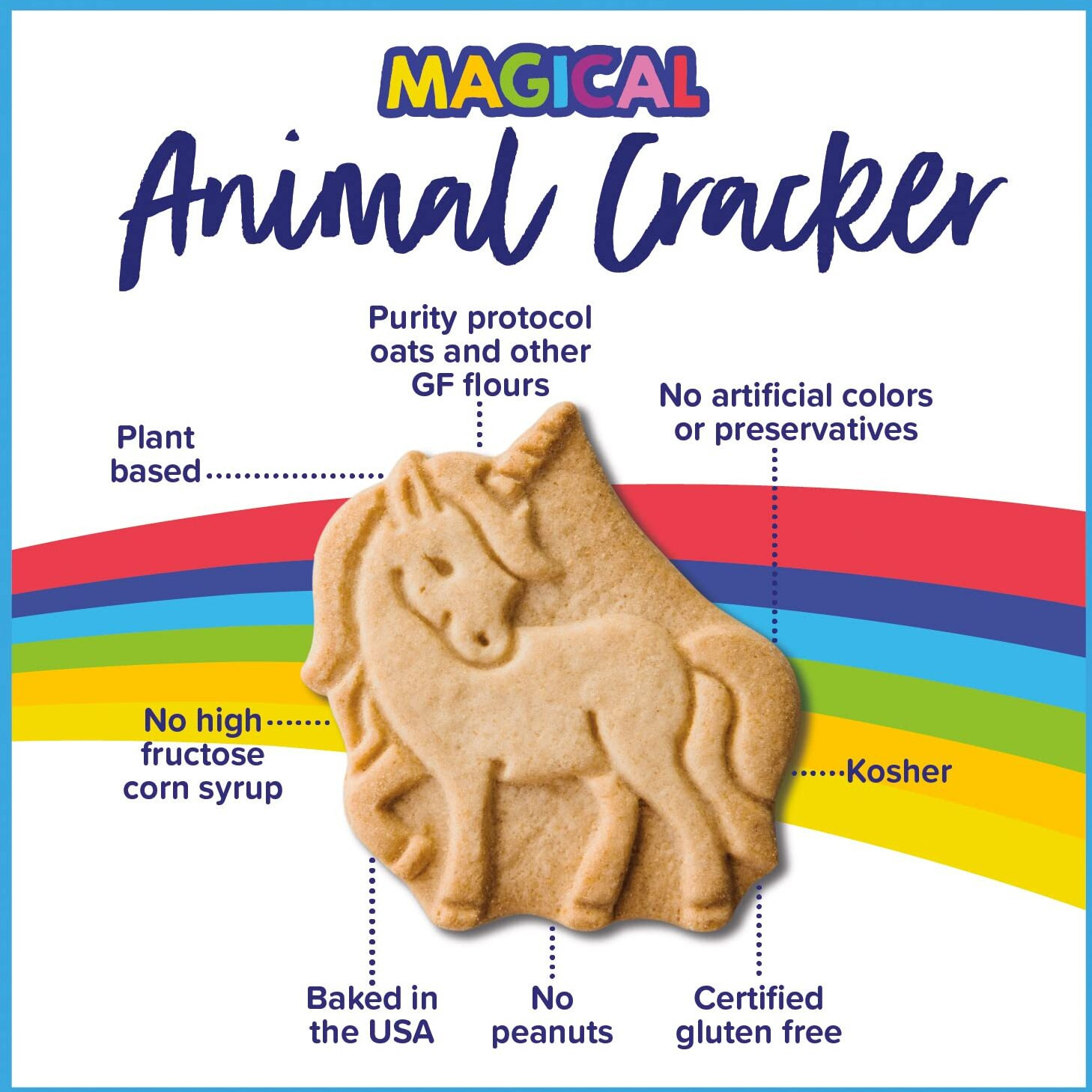Goodie Girl Magical Animal Crackers | Gluten Free | Dairy Free | Egg Free | Peanut Free | Kosher (6Oz Boxes, Pack Of 3)