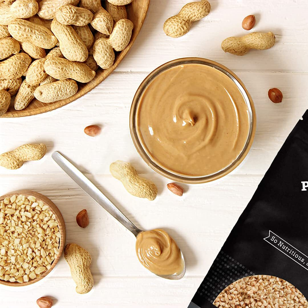 Peanuts, Chopped Dry Roasted No Salt, Usa, Healthy Snack, Dietetic, Sugar-Free, Oil-Free, Protein, Divine Taste, Savory, Packed In A 5 Lbs. (80 Oz.) Resealable Pouch Bag By Presto Sales Llc