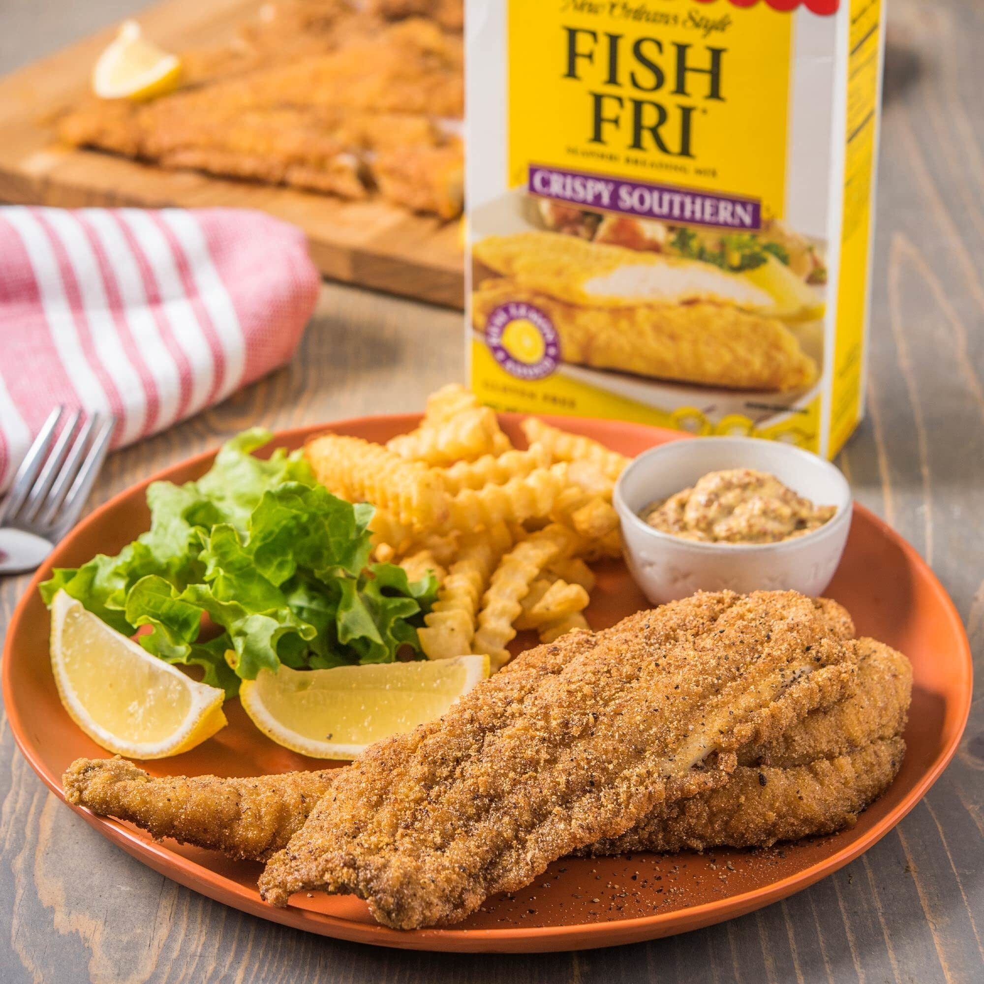 Zatarain's Crispy Southern Fish Fri Seafood Breading Mix, 24 Oz (Pack Of 8)