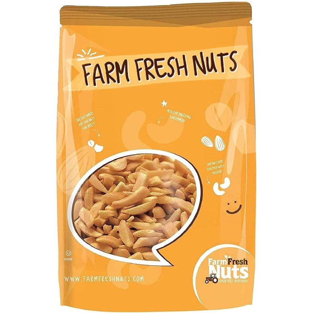 Dry Roasted Unsalted Slivered Almonds (2 Lbs.) - Baked In Small Batches For Added Freshness - Vegan & Keto Friendly - Roasted To Perfection - Super Crunchy - Farm Fresh Nuts