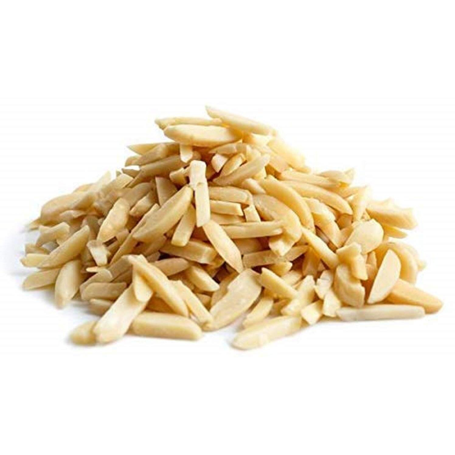 Dry Roasted Unsalted Slivered Almonds (2 Lbs.) - Baked In Small Batches For Added Freshness - Vegan & Keto Friendly - Roasted To Perfection - Super Crunchy - Farm Fresh Nuts