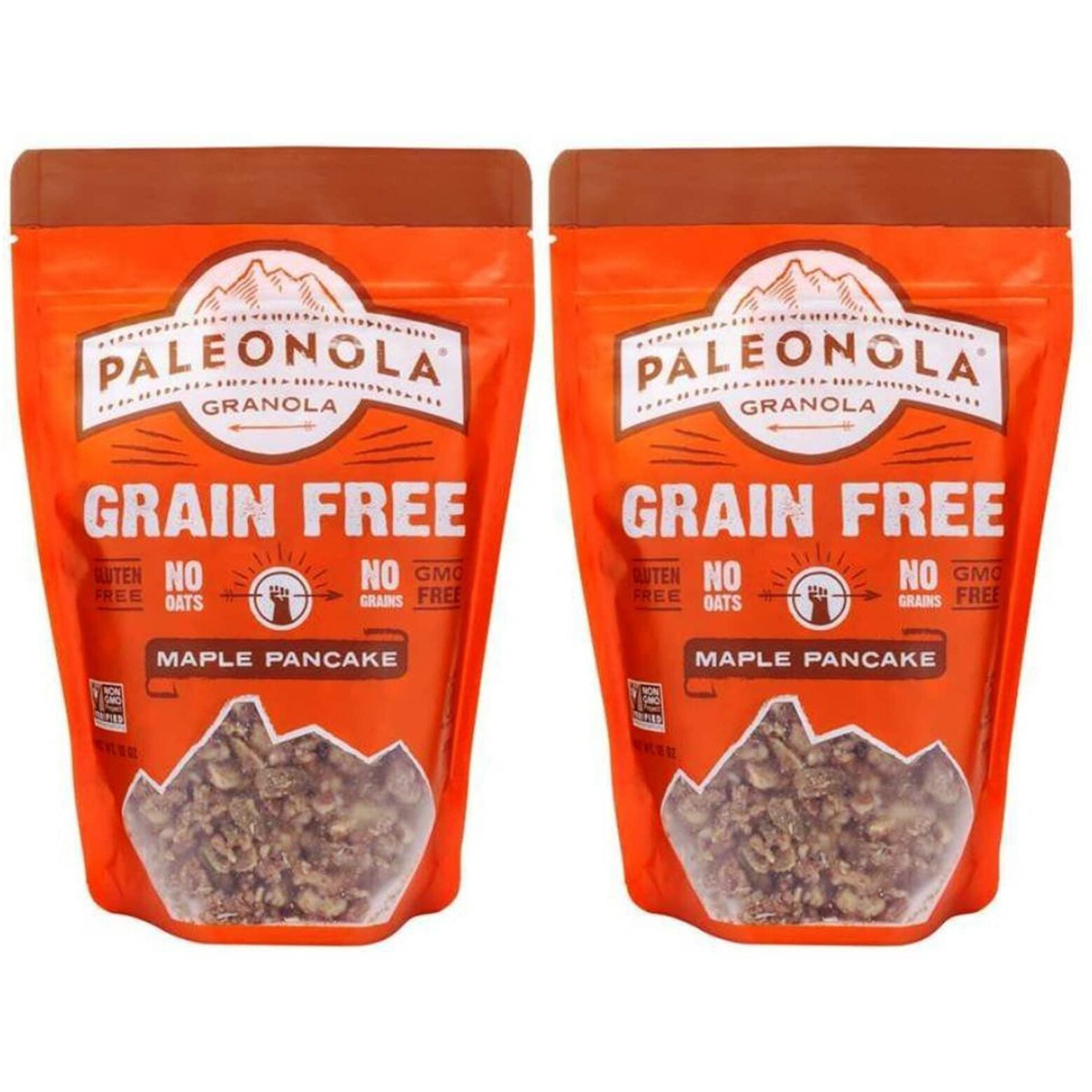 Paleonola - Grain Free Granola Maple Pancake Flavor - Non-Gmo, Grain, Soy, Gluten, Dairy Free - Low Carb Protein Snack For A Healthy Breakfast- Pack Of 2, 10 Oz. Ea