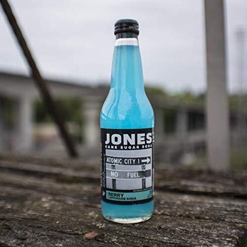 Jones Soda Co. Berry Lemonade Soda Flavor | 100% Cane Sugar Soda | Craft Soda Pop | Soda Soft Drinks | 12 Oz Glass Bottle Soda (4 - Pack)