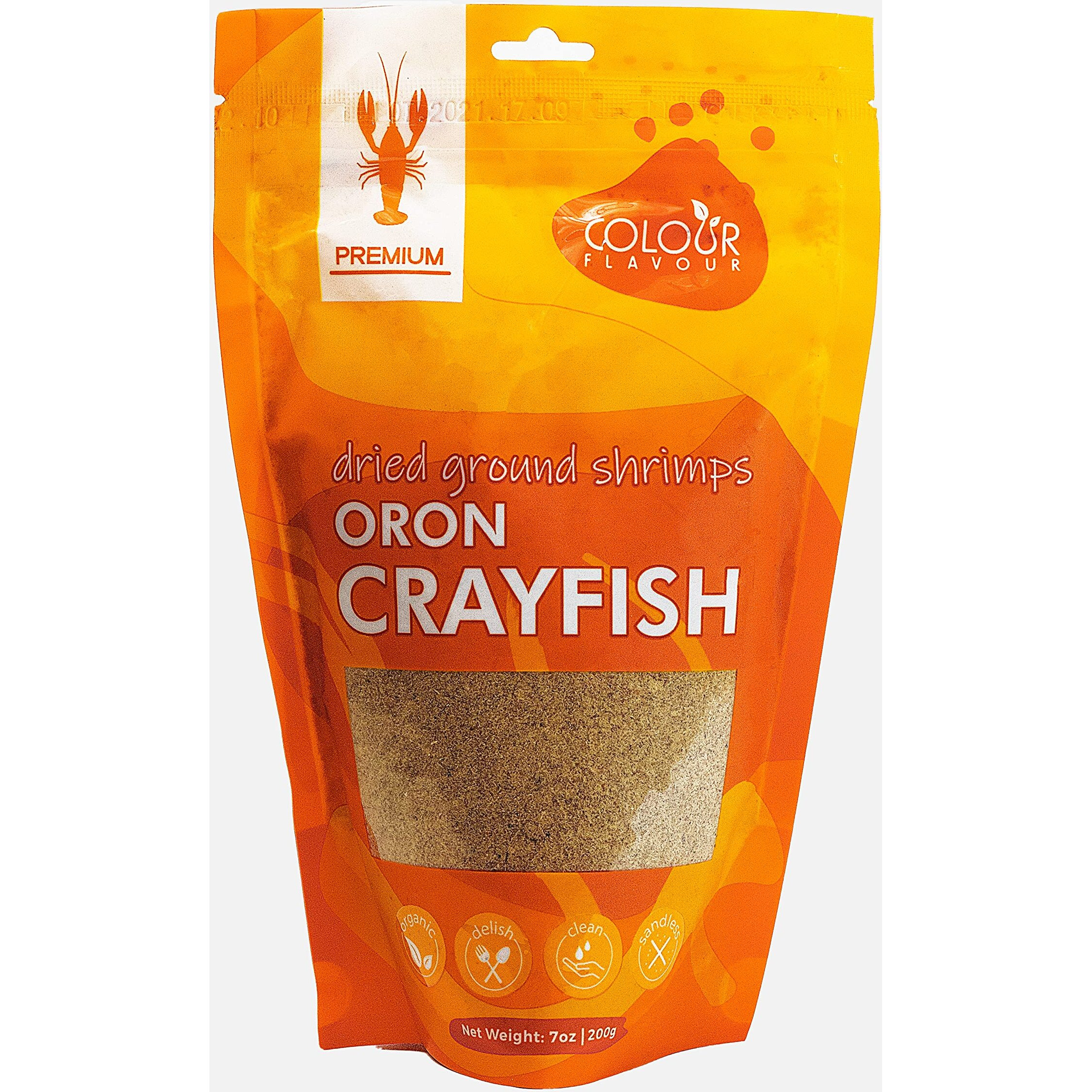 Colour Flavour Premium Quality Nigerian Dry Shrimp Crayfish Powder (7 Ounce (Pack Of 1))