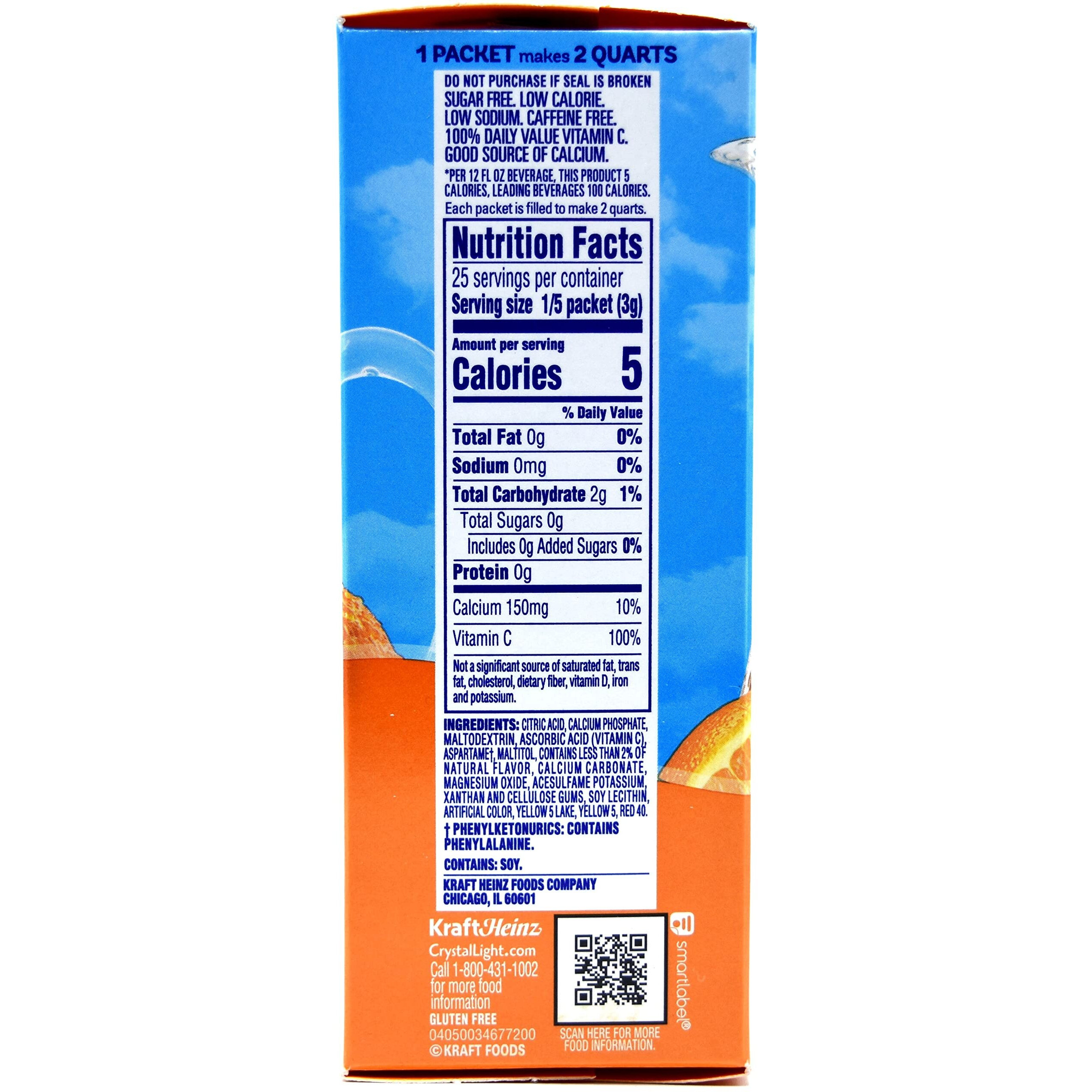 Crystal Light Classic Orange Drink Mix, 10-Quart Canister (Pack Of 2)