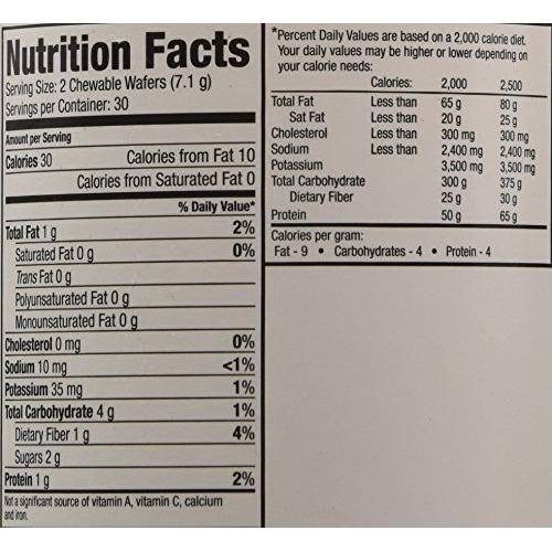 Isagenix Snacks 60 Natural Wild Berry Chewable Wafers 7.5 Oz (214 G)