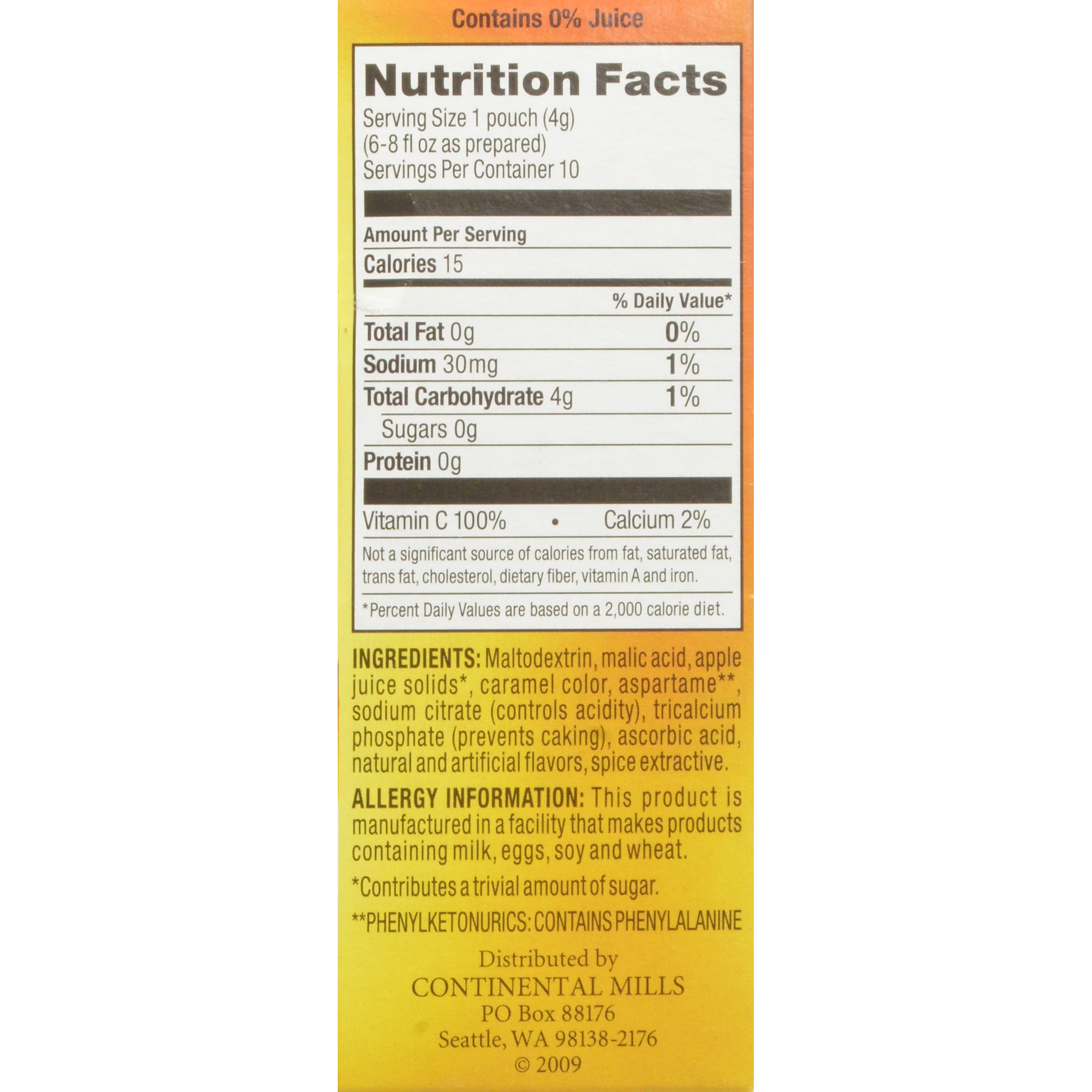 Alpine Sugar-Free Spiced Apple Cider Mix - Pack Of 2