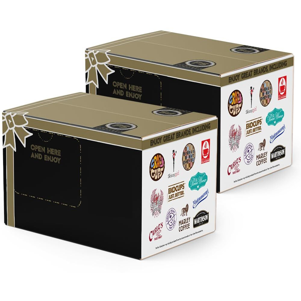 Crazy Cups Decaf Flavored Coffee Variety Pack, Great Mix Of Decaffeinated Coffee Pods Compatible With All Keurig K Cups Brewers, Huge 80 Pack