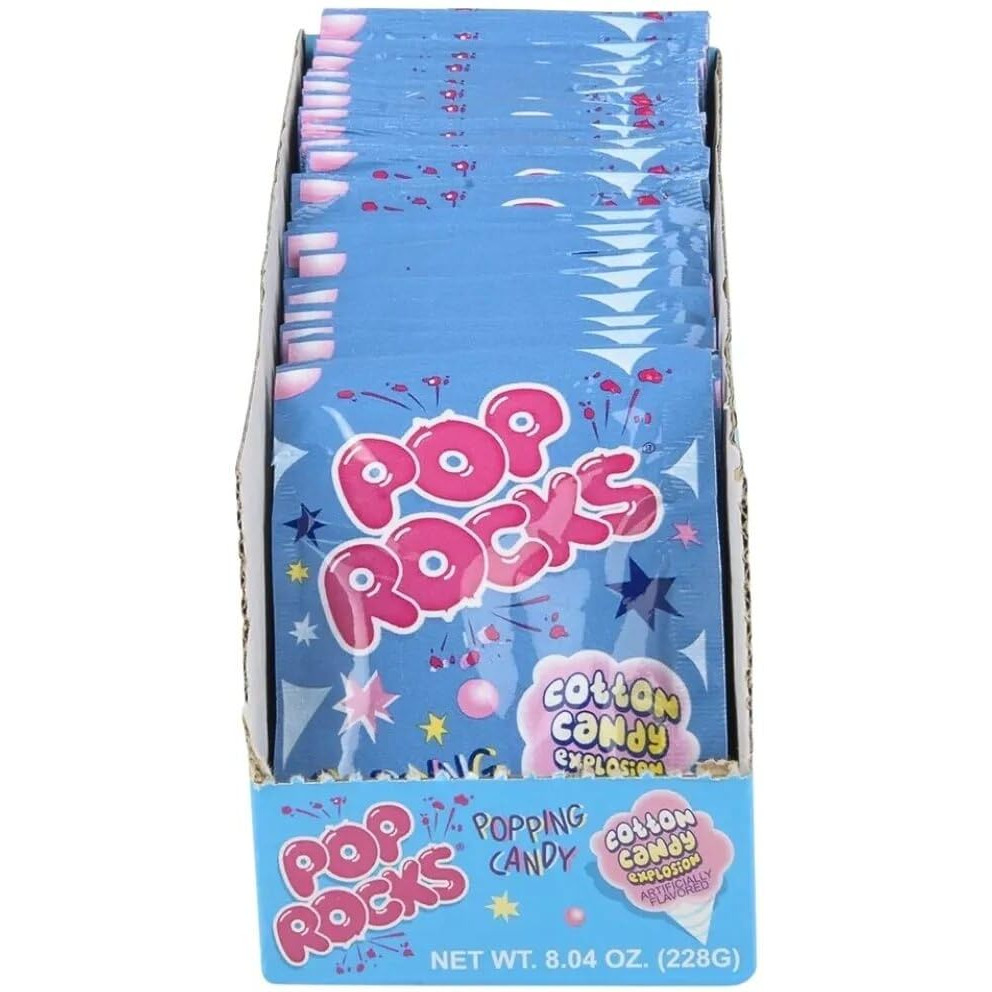 Pop Rocks Popping Candy, Cotton Candy, 24 Count, 0.33 Ounce (Pack Of 24)