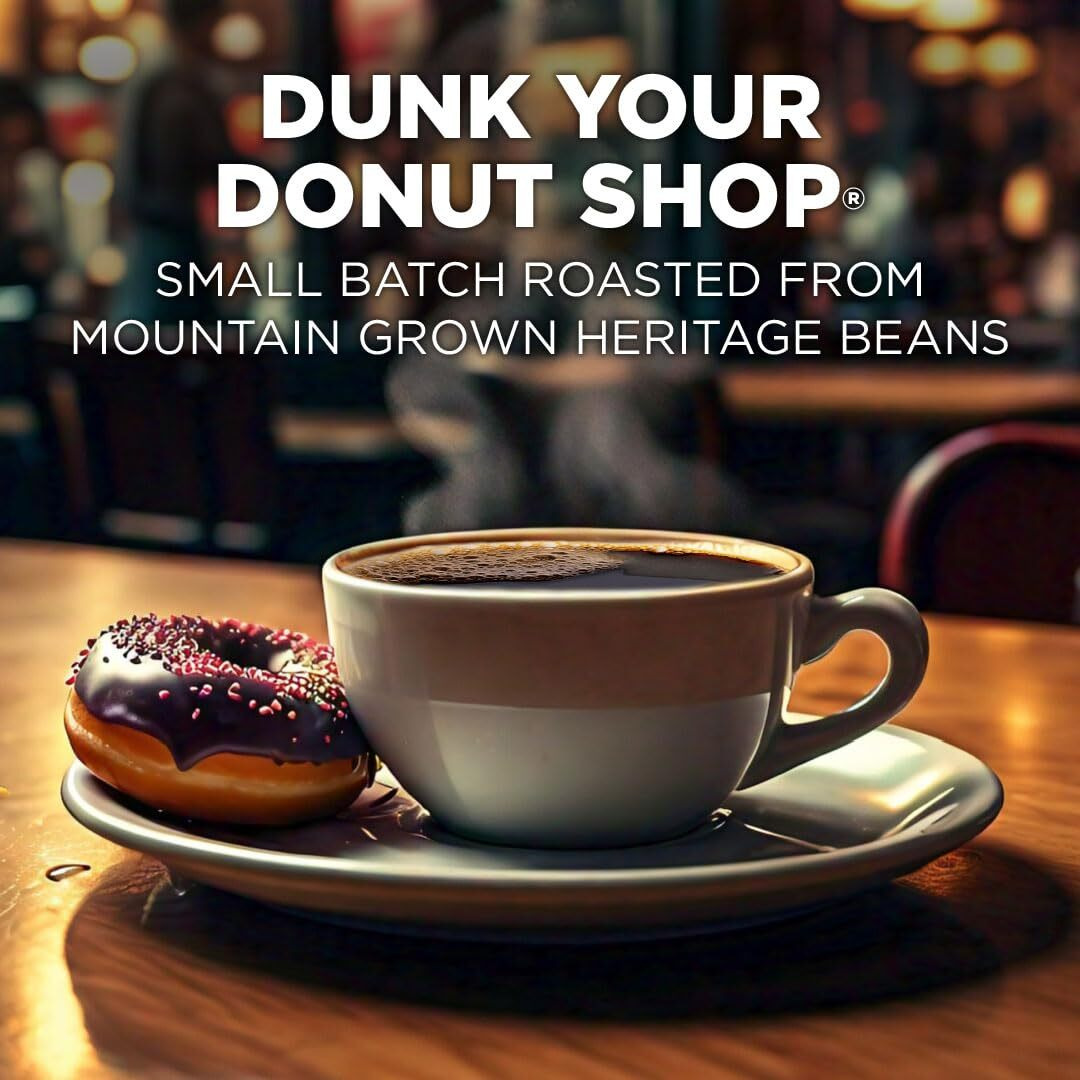 Maud's Donut Shop Flavored Coffee Pods, 100 Ct | Dunk Your Donut Shop Flavor | 100% Arabica Light Roast Coffee | Solar Energy Produced Recyclable Pods Compatible With Keurig K Cups Maker