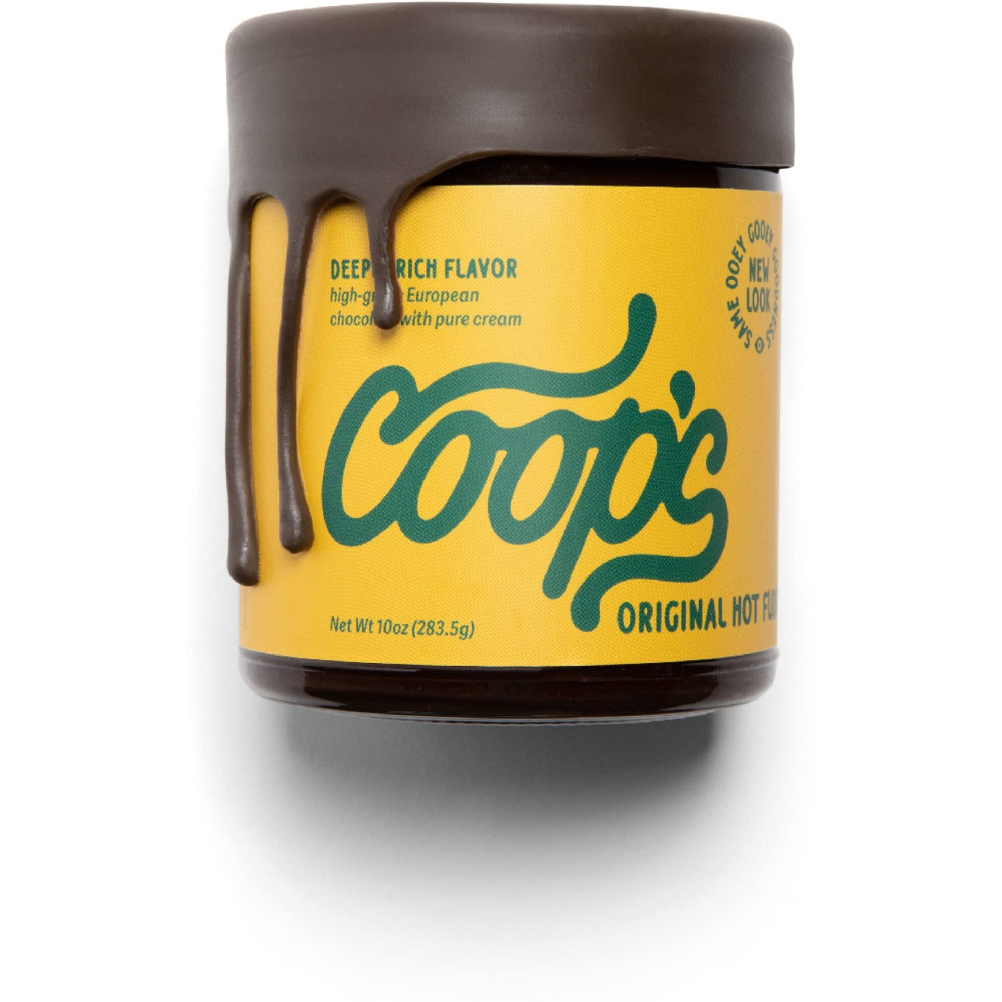Coop's Original Hot Fudge Gourmet, All Natural, Handcrafted, Gluten Free, Non-Gmo, Chocolate Ice Cream Toppings, Sundae, Desserts, 10 Ounce