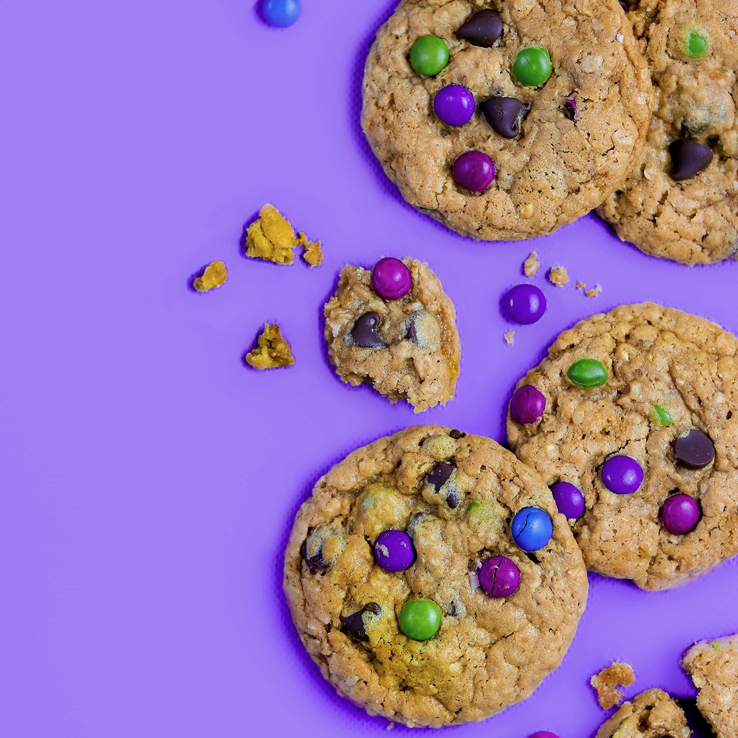 Miss Jones Baking Gluten-Free Monster Cookie Mix - Certified Gluten Free & Made With 100% Oats, Easy To Bake Desserts & Treats, Artificial Colors, 10.57 Ounce (Pack Of 6)