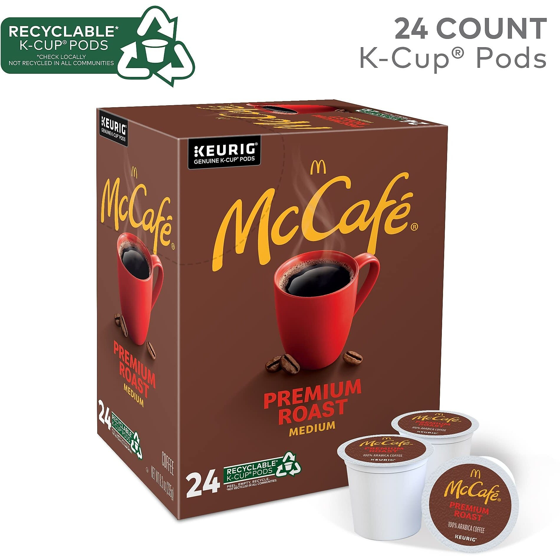 Mccafe Premium Roast K-Cup, 24/Bx