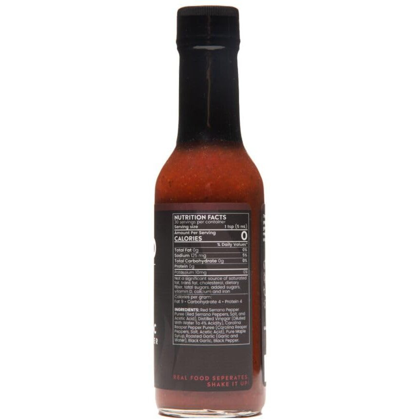 Black Garlic And Carolina Reaper Hot Sauce By Bravado Spice Featured On Hot Ones Gluten Free, Vegan, Low Carb, Paleo All Natural 5 Oz Bottle Award Winning Gourmet Hot Sauce