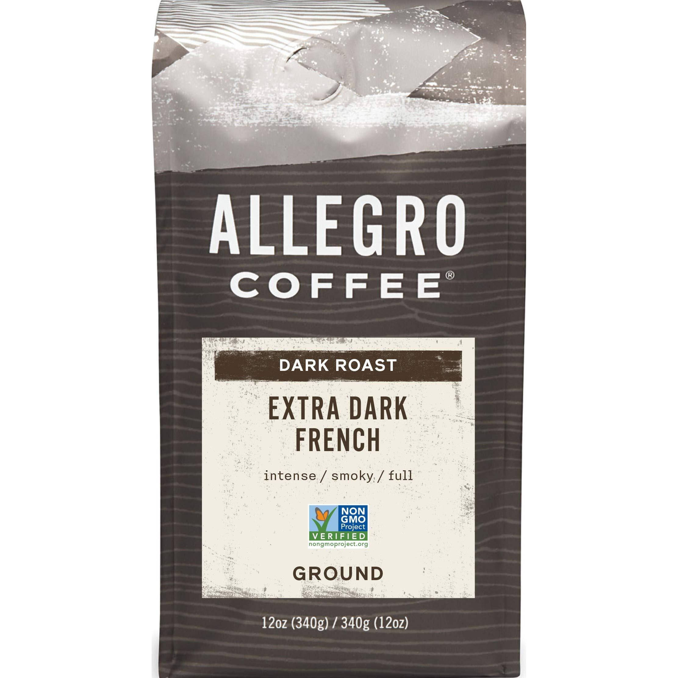 Allegro Coffee Extra Dark French Roast Ground Coffee, 12 Oz