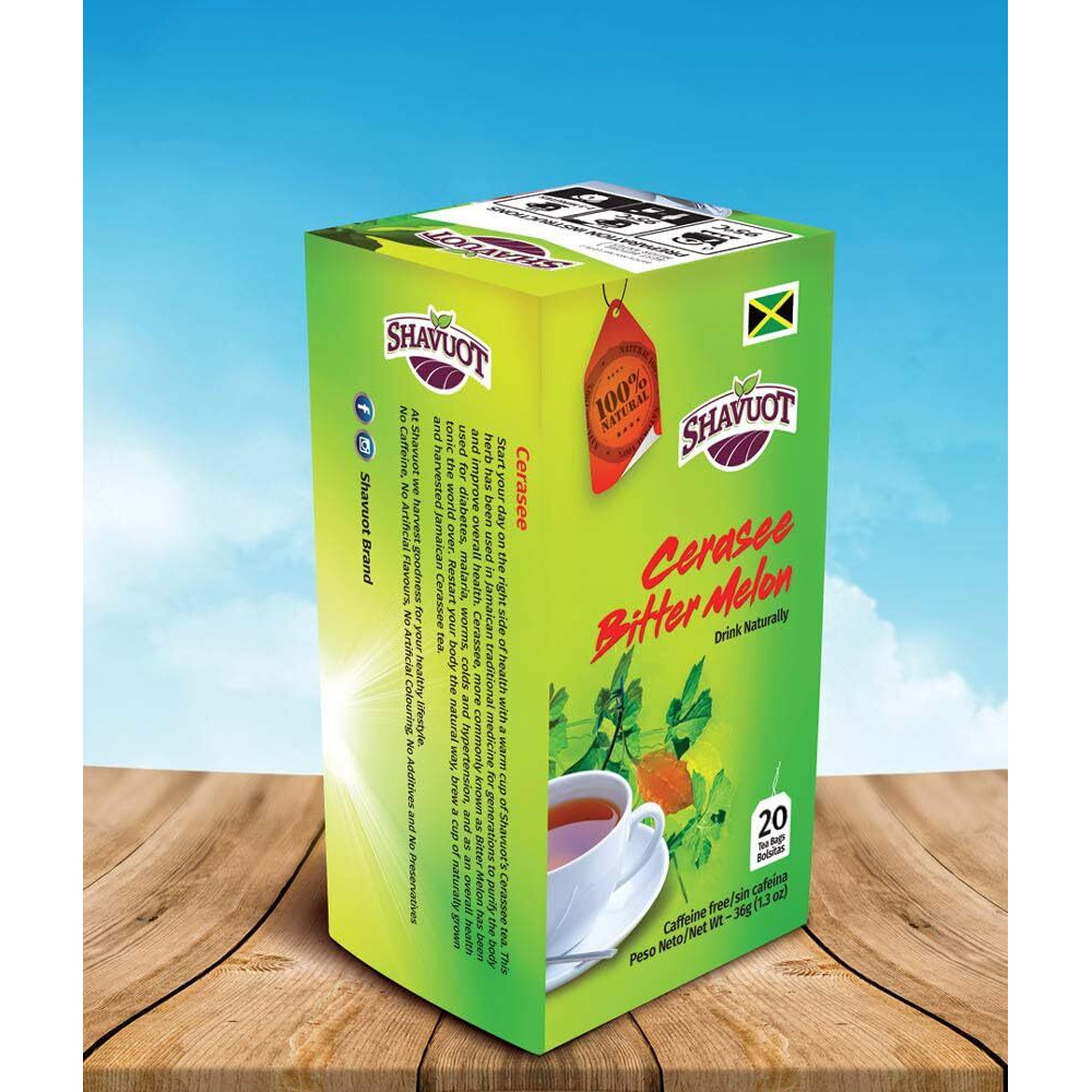Shavuot Jamaican Cerasee Tea 20 Tea Bags (Pack Of 3)