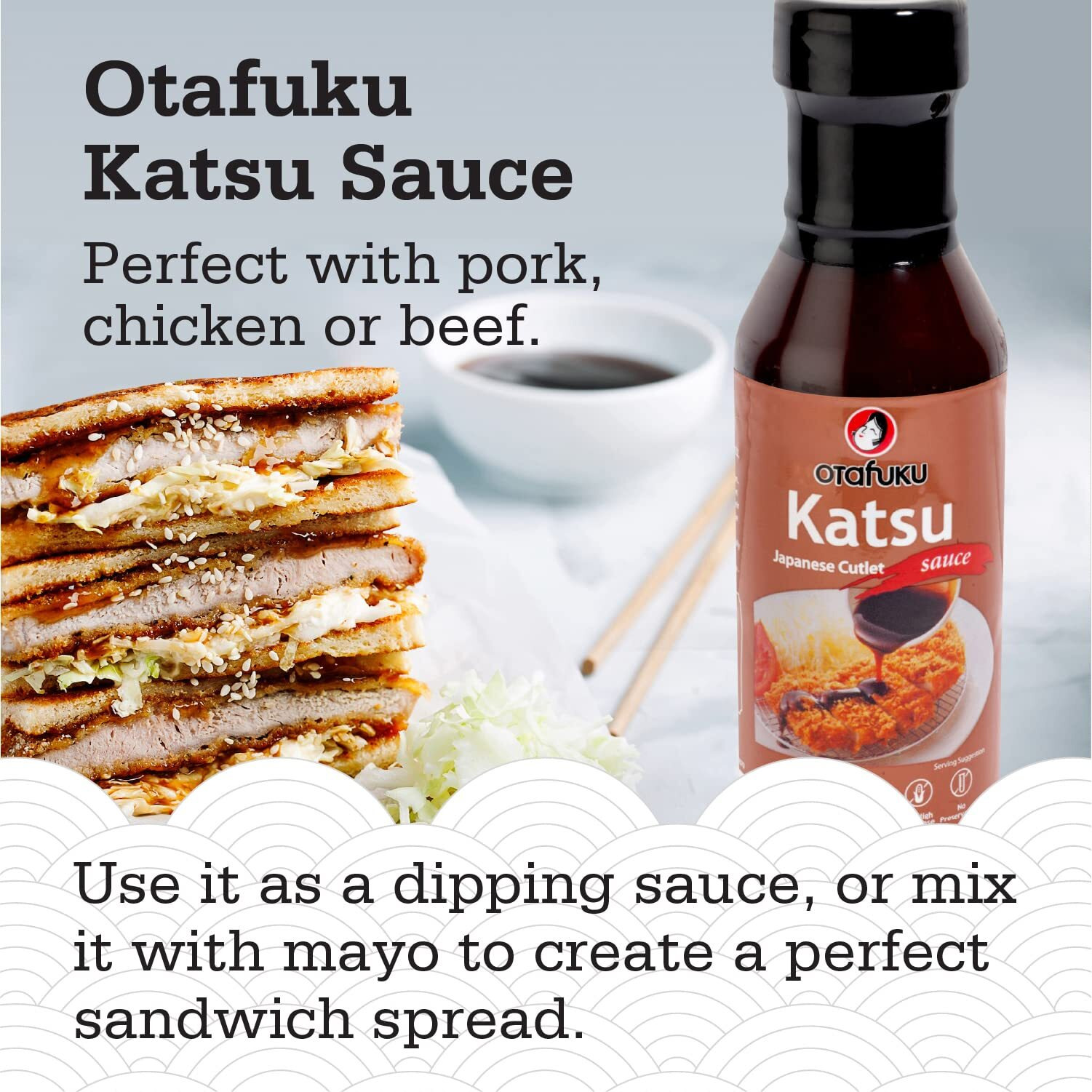 Otafuku Japanese Tonkatsu Sauce, Rich And Savory Katsu Sauce For Japanese Fried Pork Cutlets, Gluten Free And Vegan (14 Ounces)