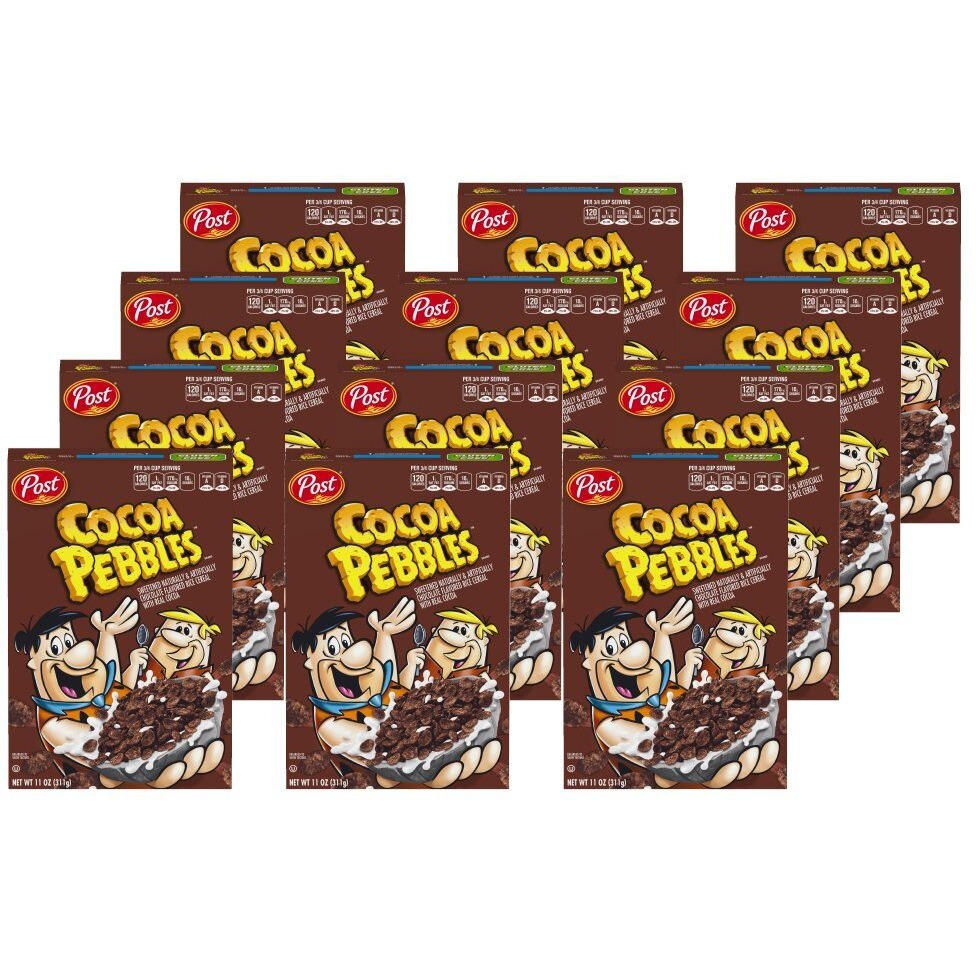 Post Cocoa Pebbles Gluten Free Cereal, 11 Ounce (Pack Of 12)